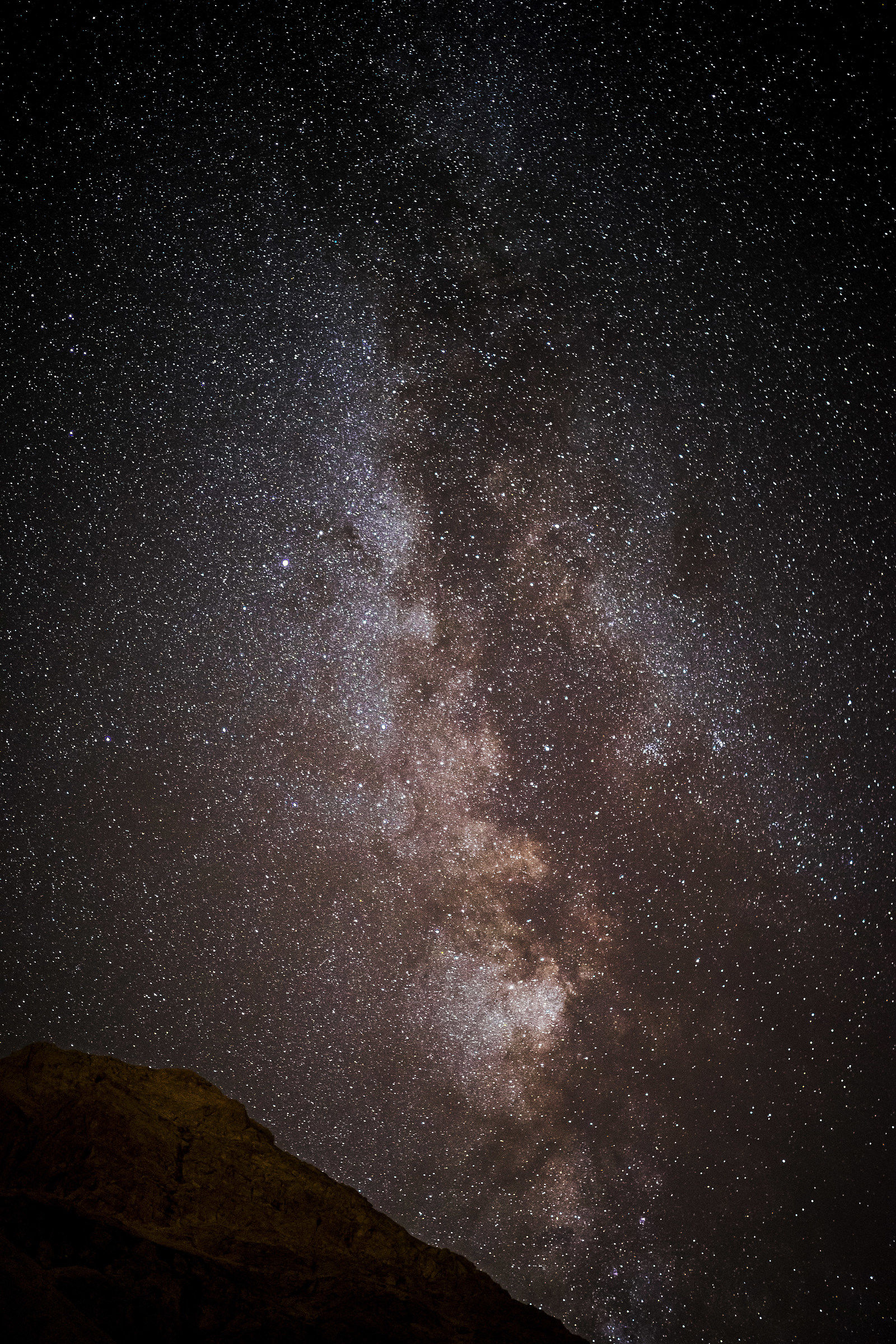 La via lattea sul Corno Grande