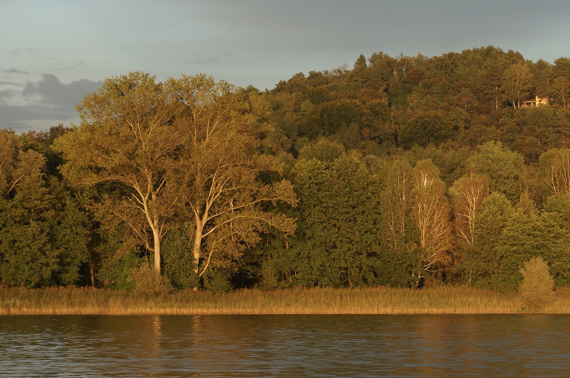 Riva del Lago Maggiore in un tramonto di inizio autunno