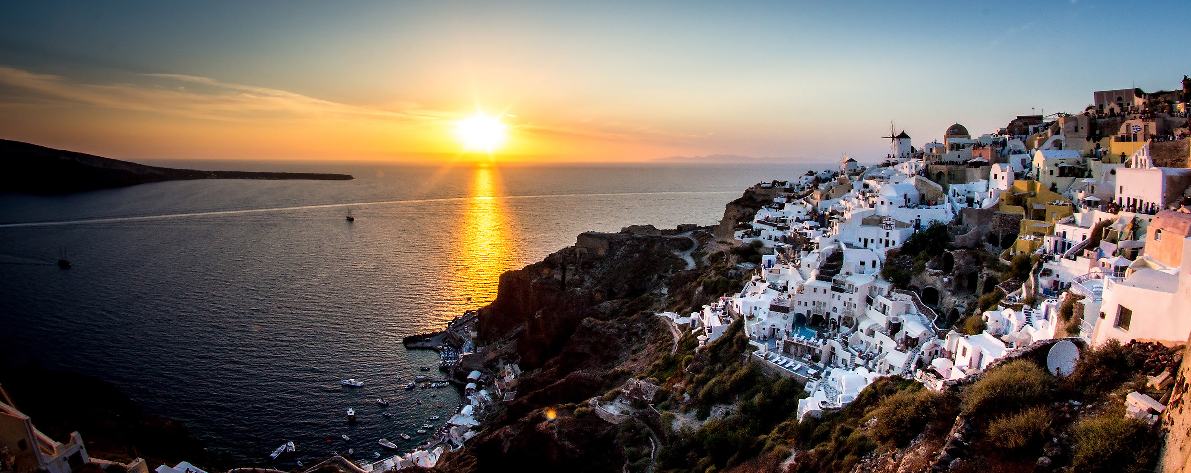 Oia Sunset Panorama