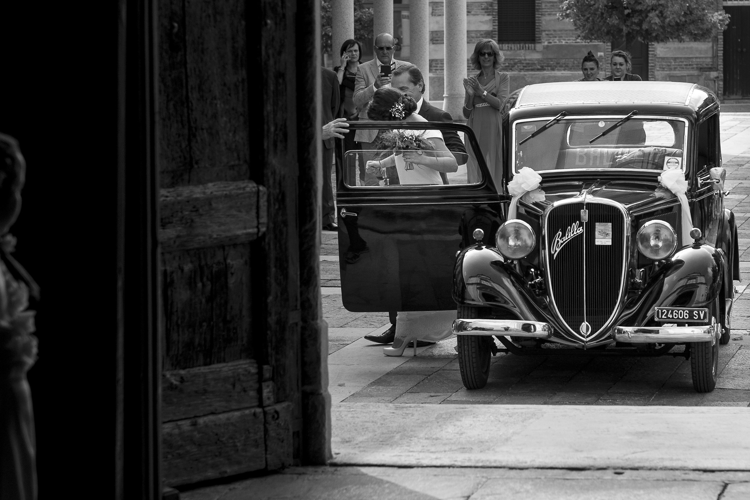 The arrival of the bride