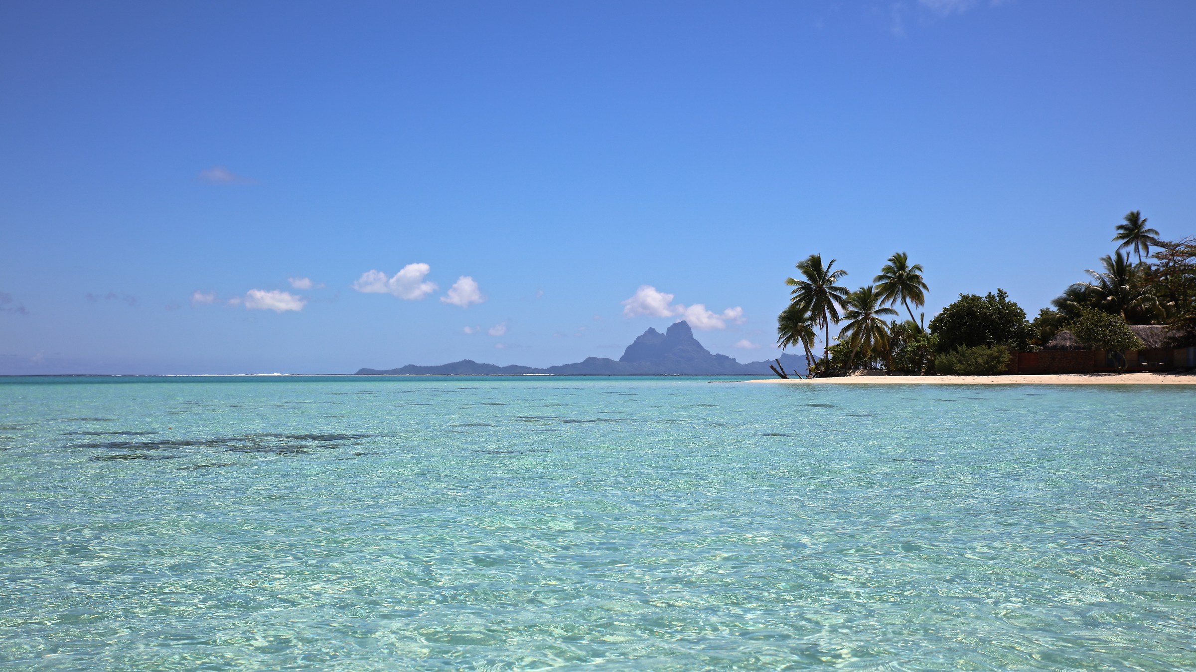 Thaa view of bora bora
