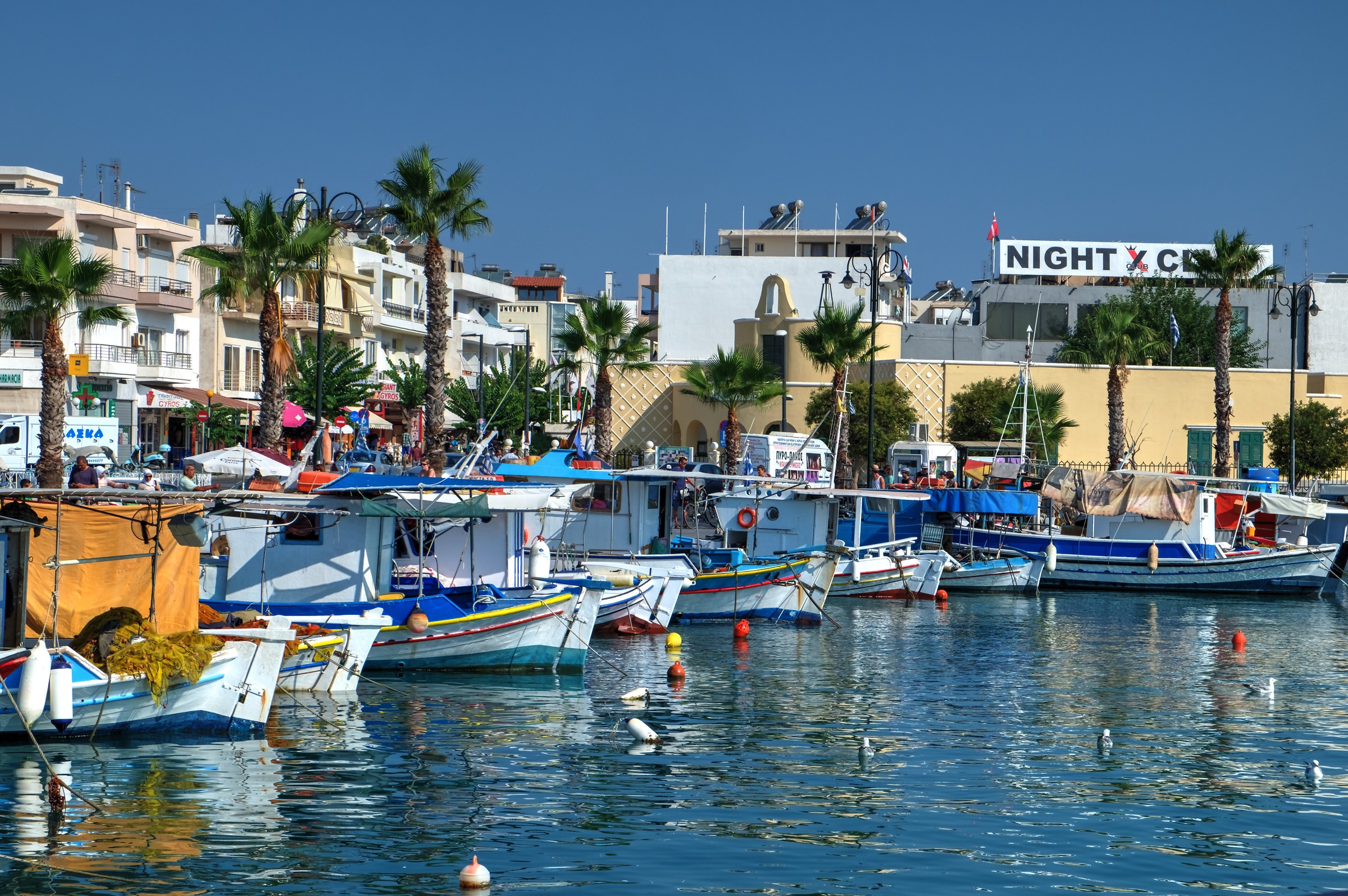 Kos town harbor