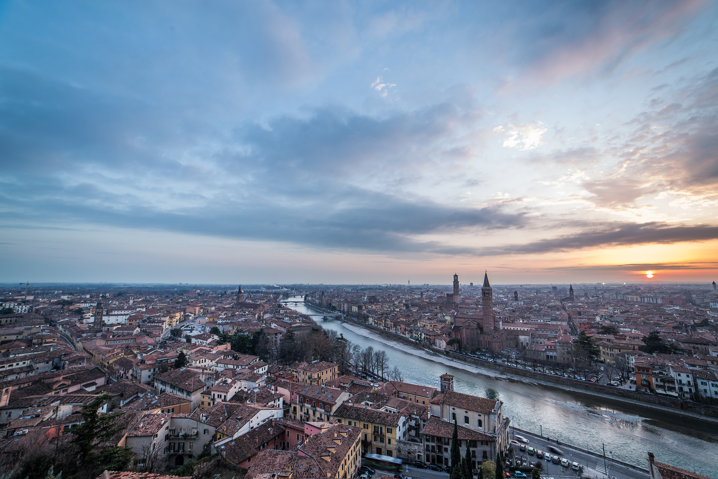 Tramonto su Verona