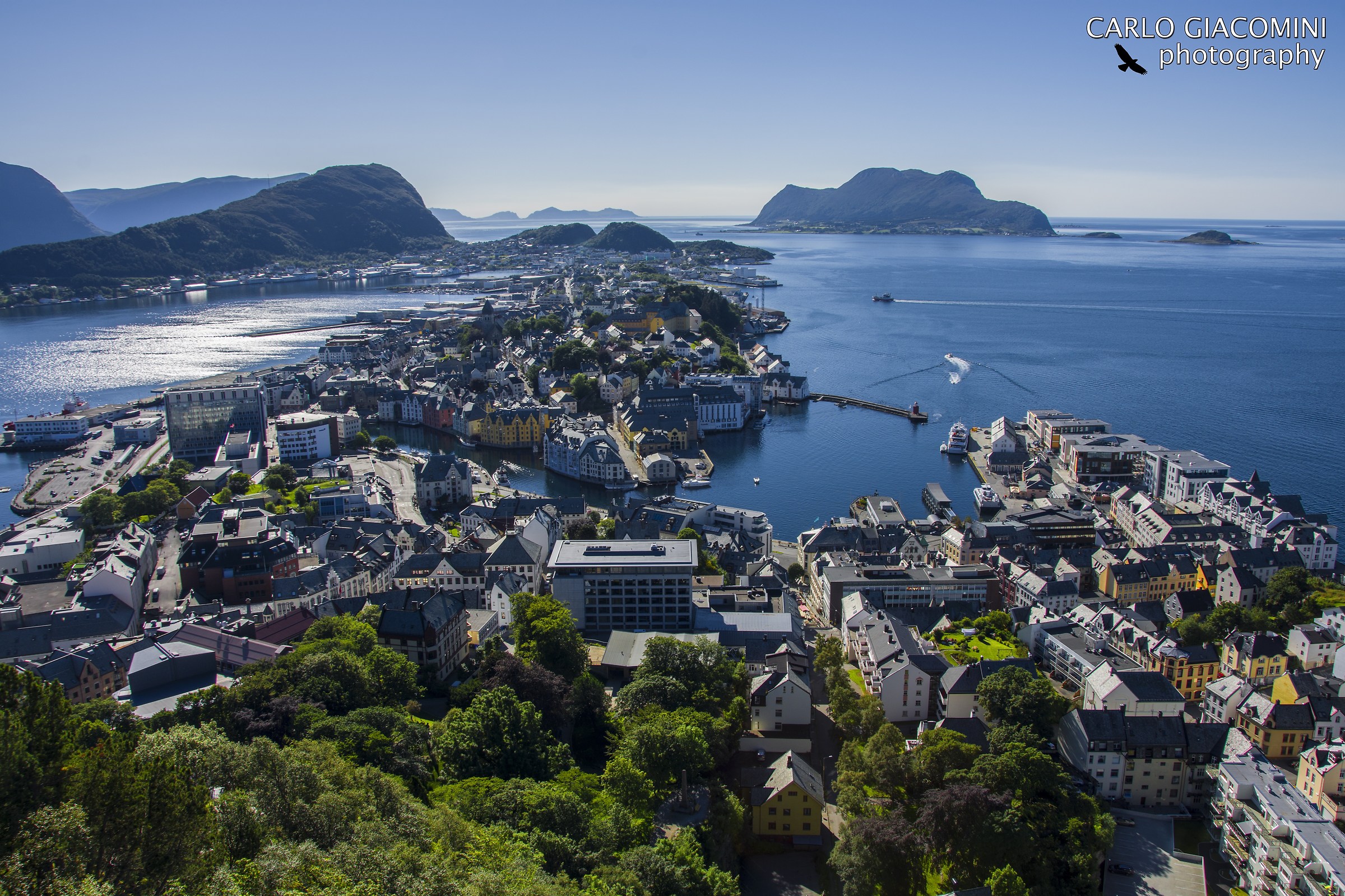 Alesund dall'alto