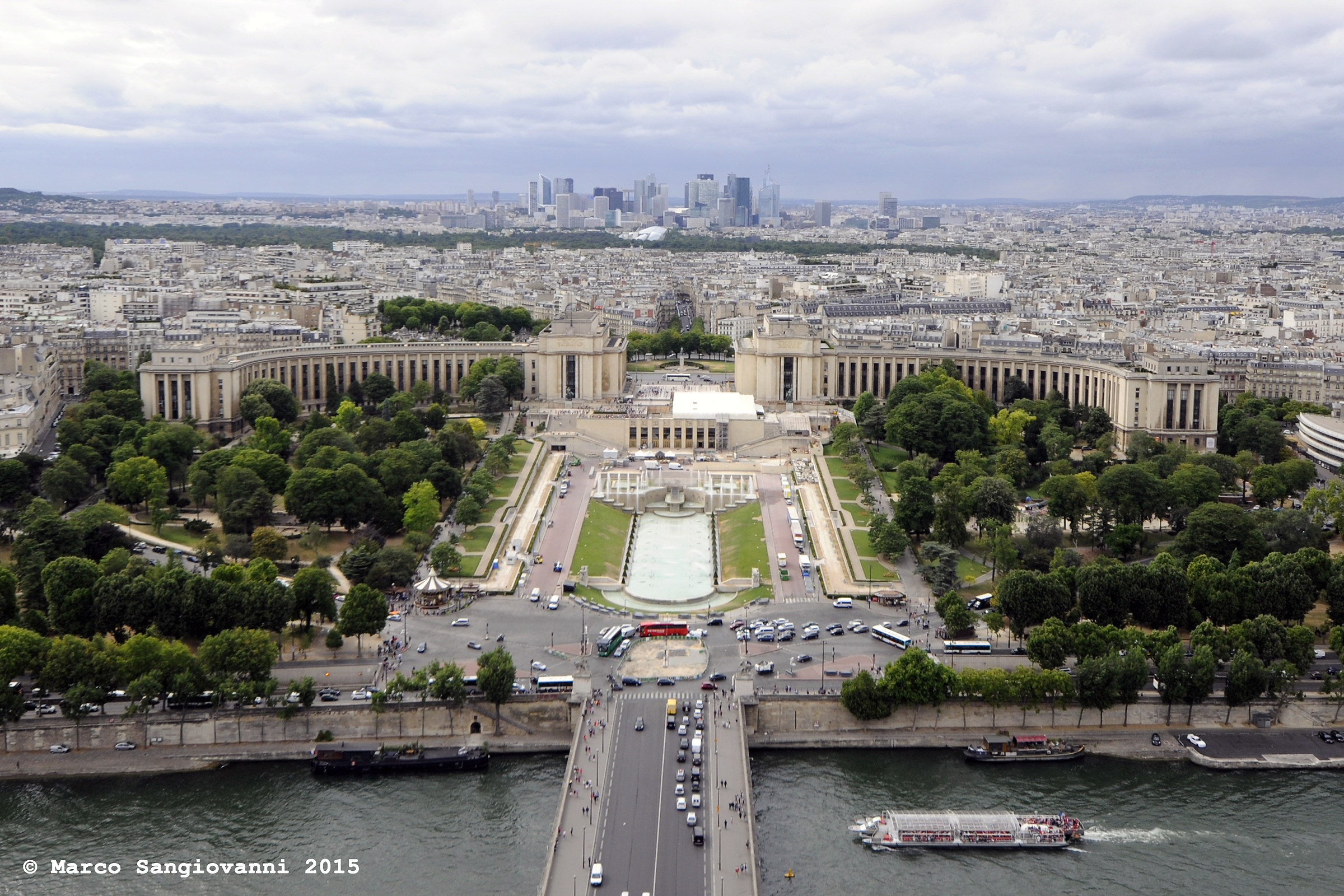 La Defense from Eiffel Tower