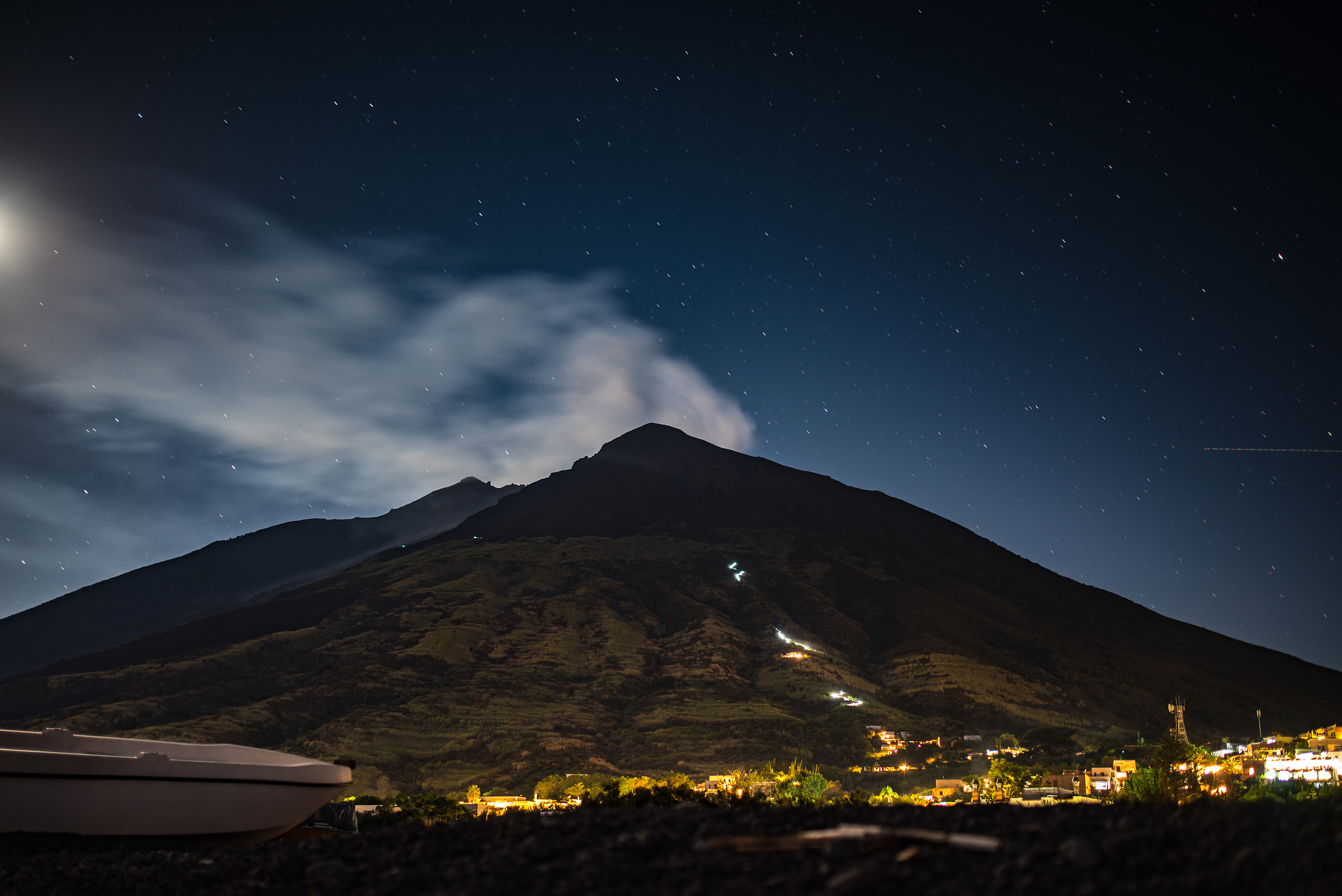 stromboli by night