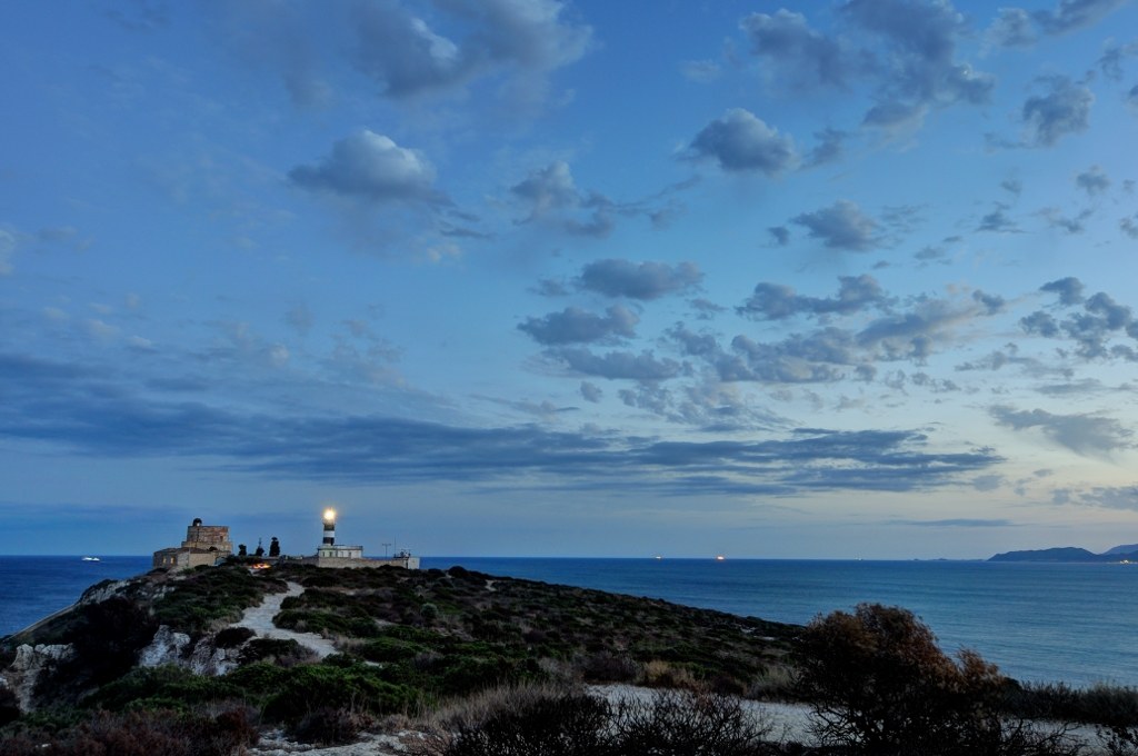 The blue and the lighthouse