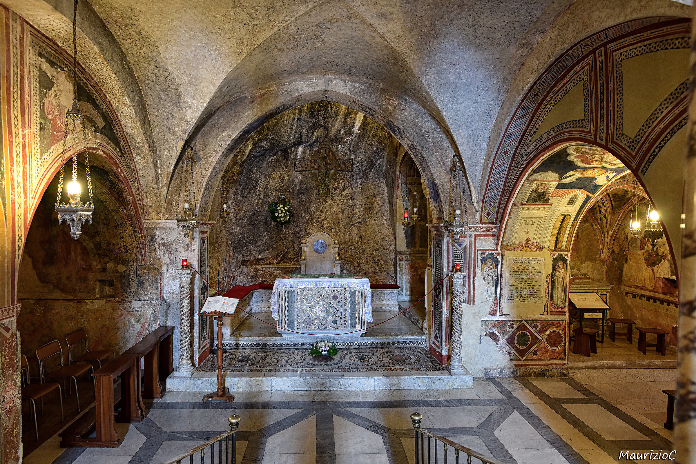 Subiaco Monastero S.Benedetto..l'altare