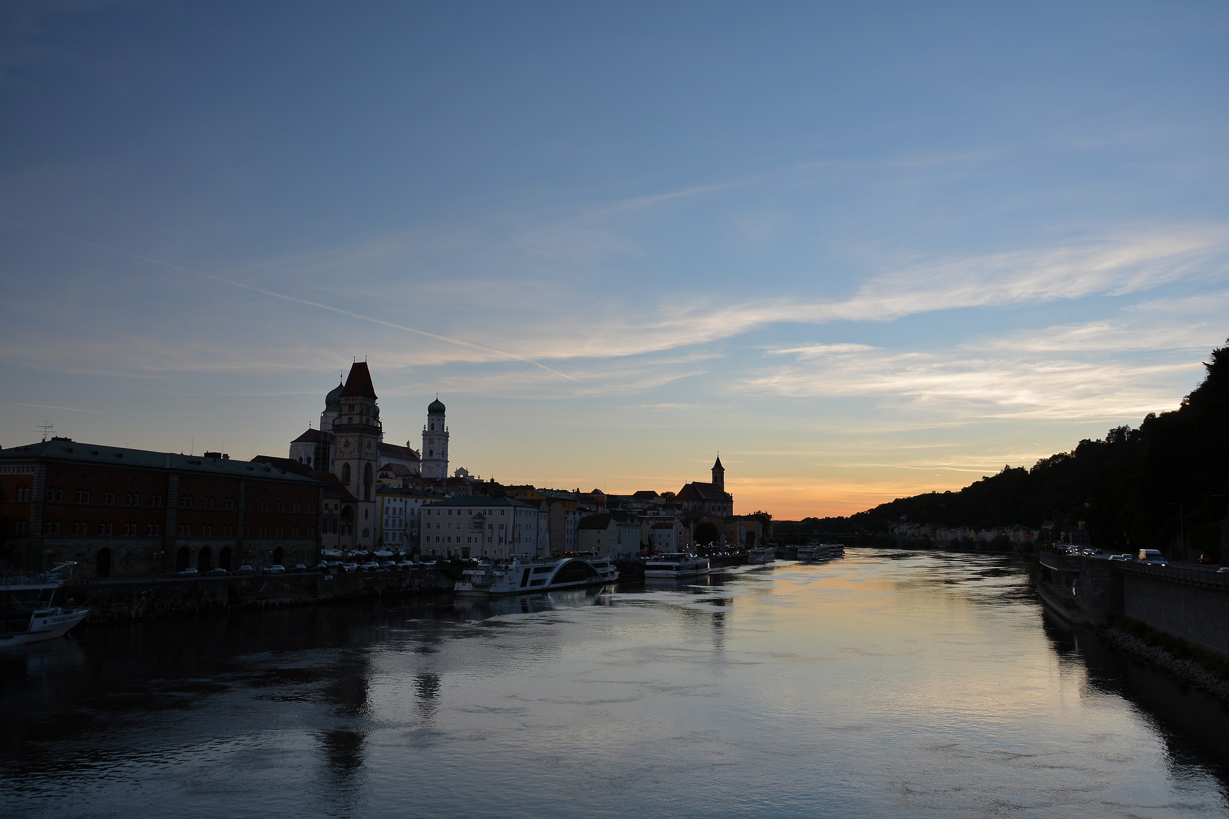 Passau - sunset on the Danube