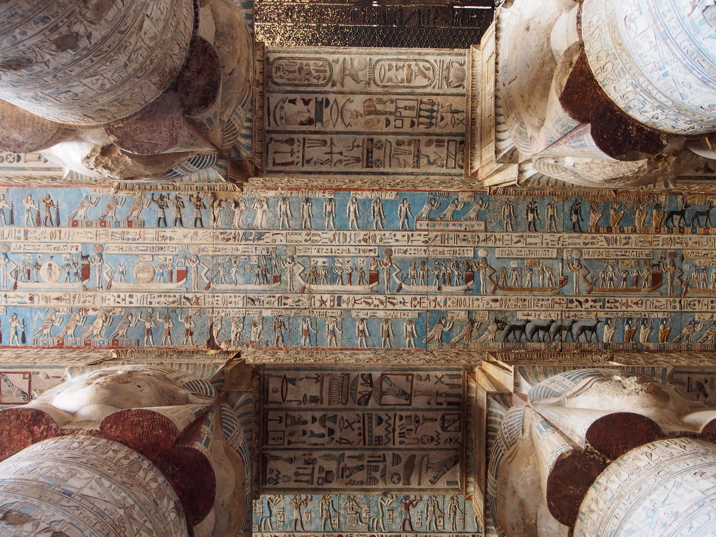 Tempio di Dendara. Particolare del soffitto