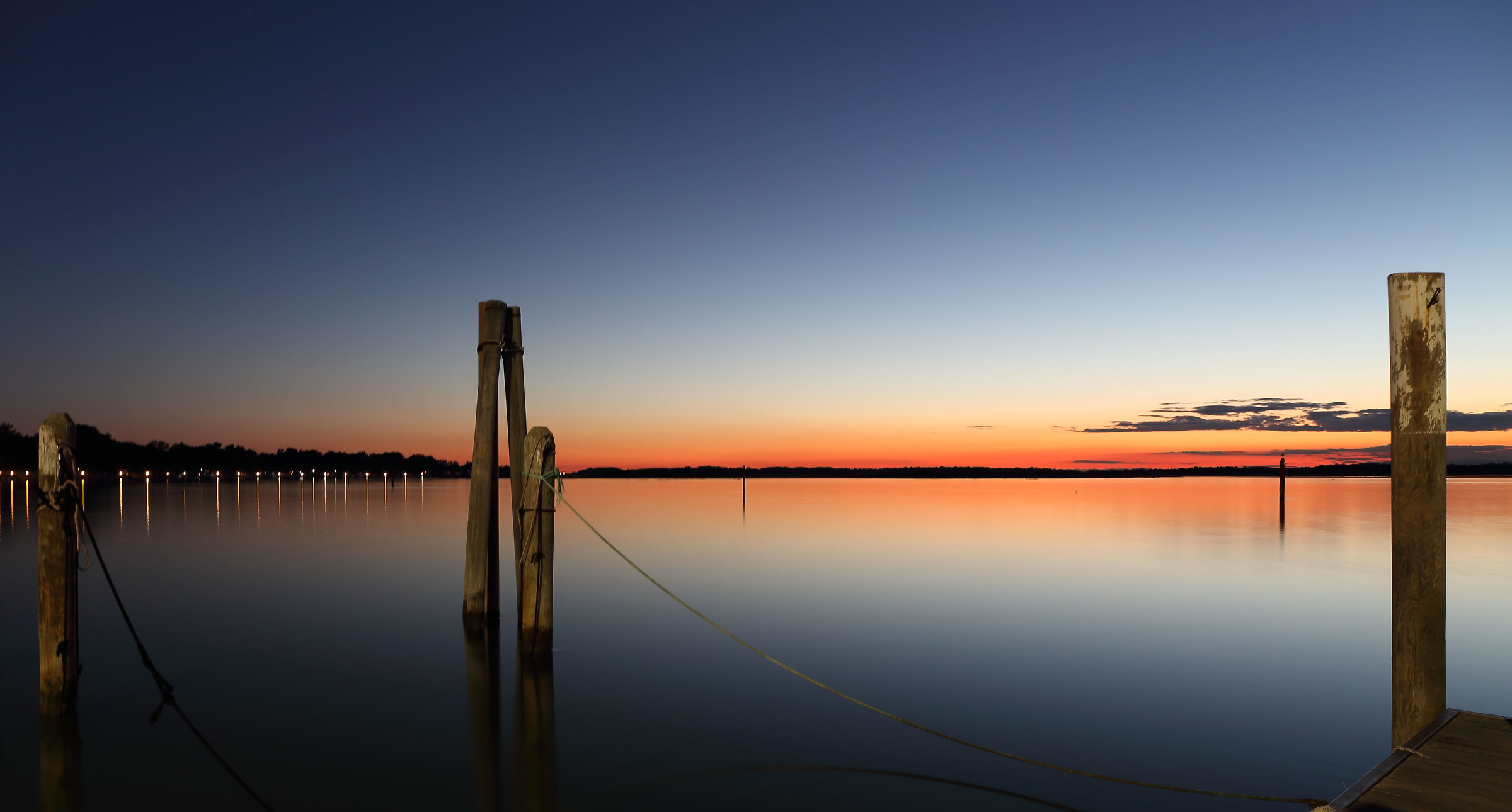 Tramonto sulla laguna di Bibione