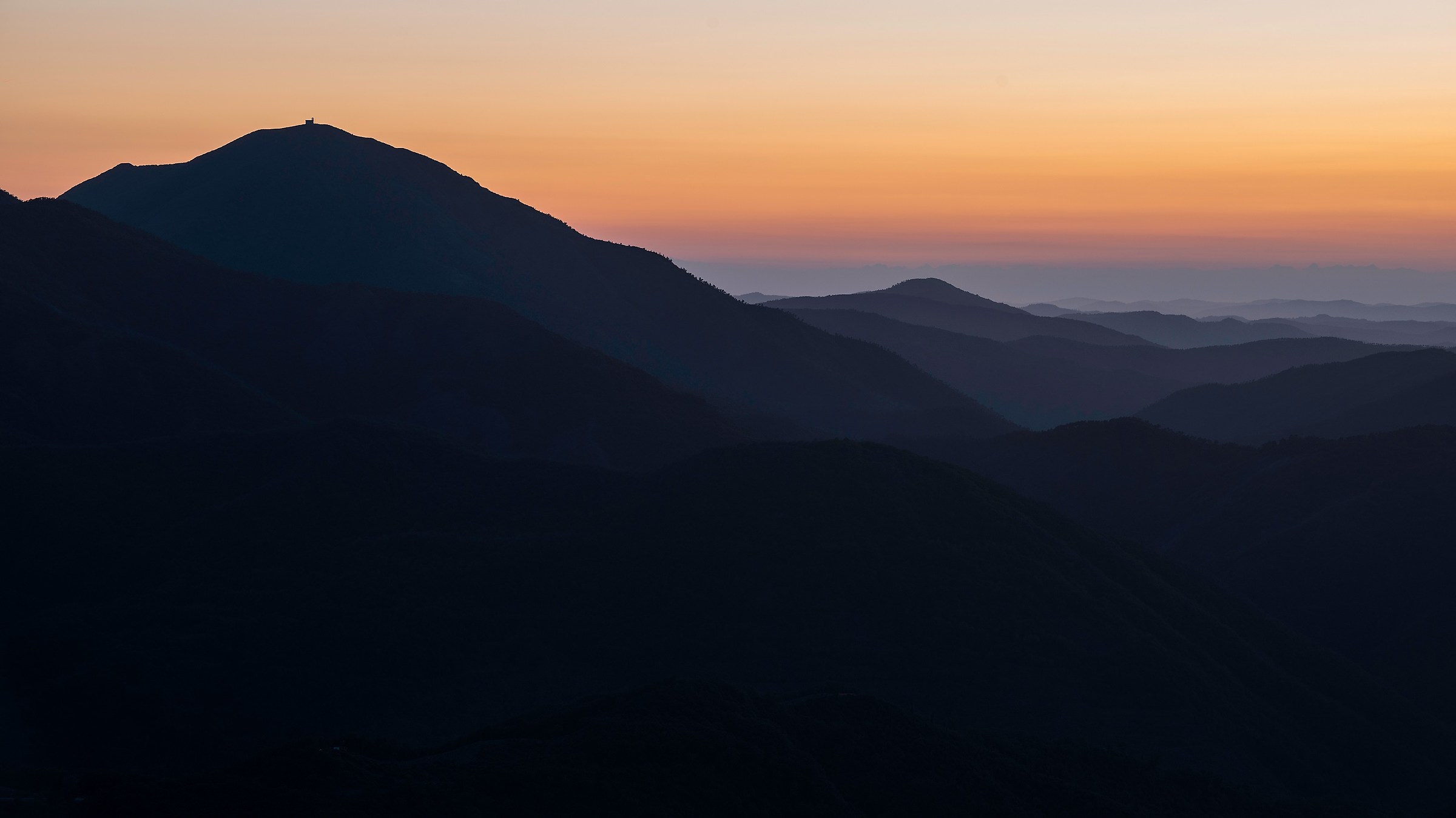 Sunset from the Alps