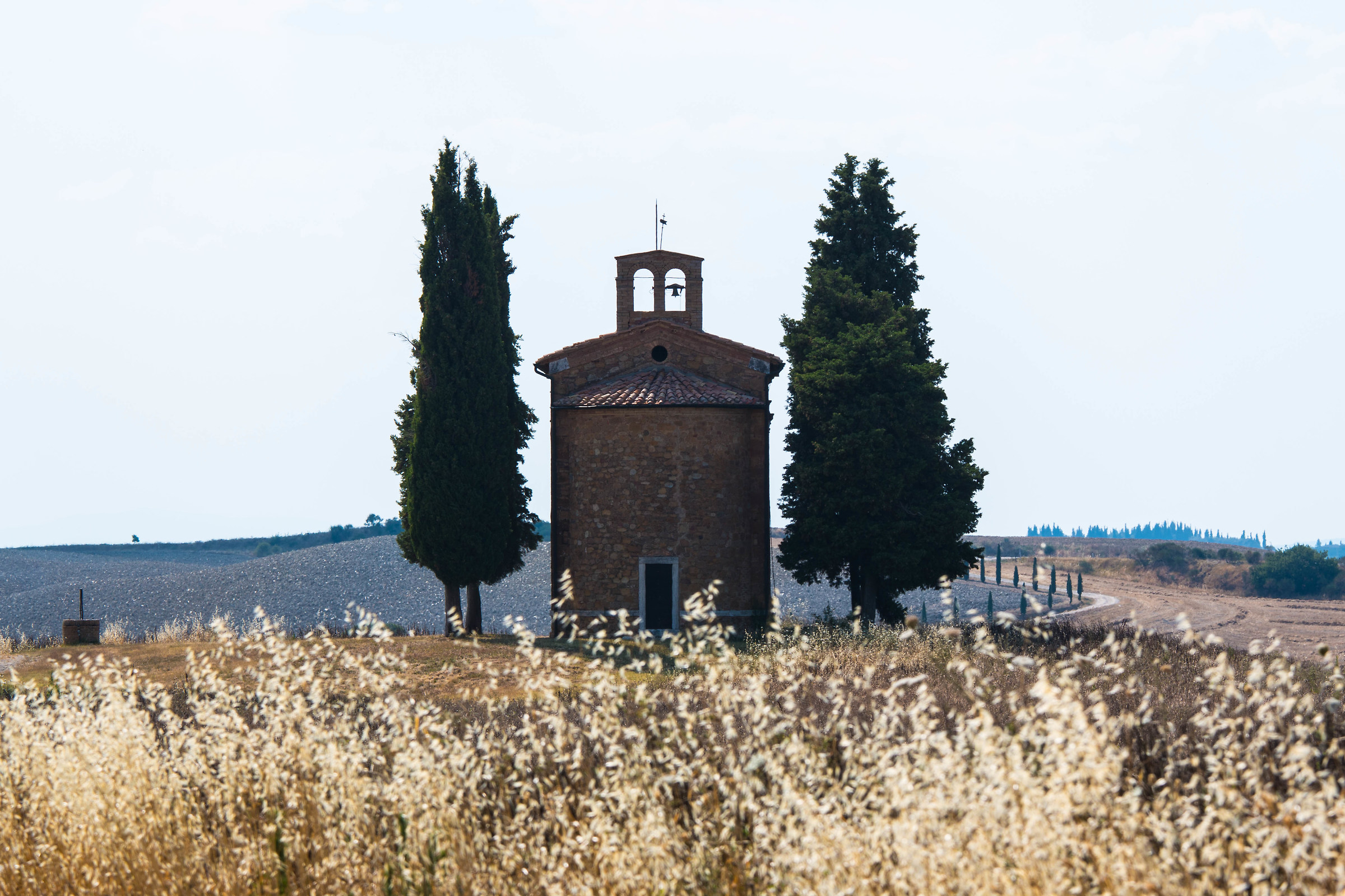 cappella della Madonna di Vitaleta da dietro