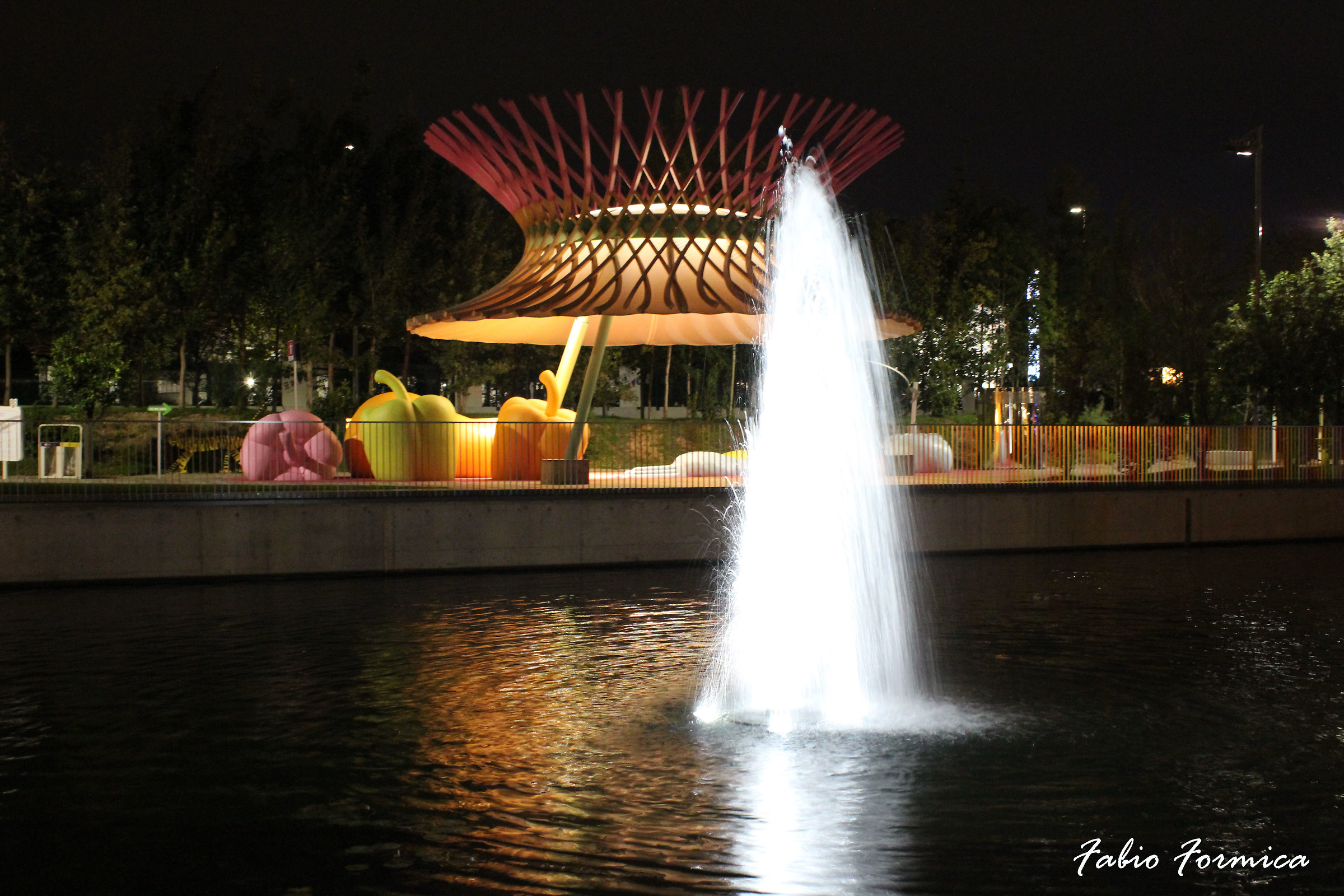 Fontana con riflesso