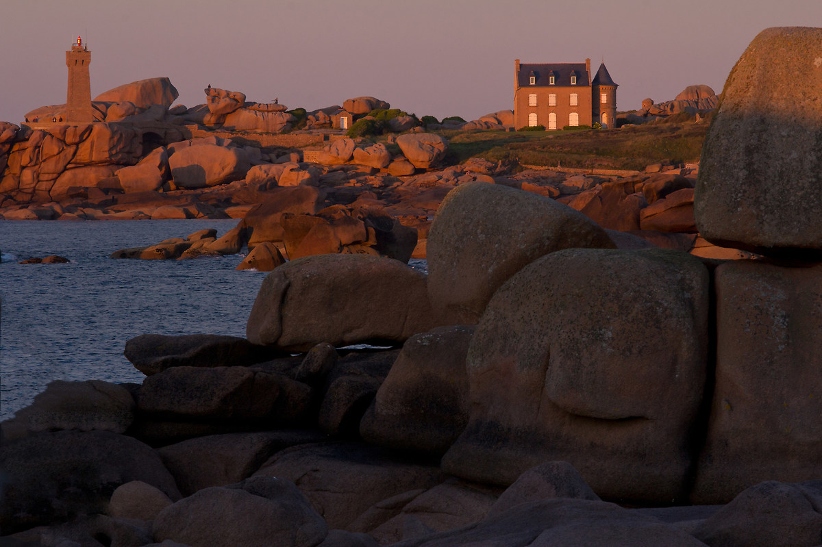 Tramonto sulla Cote de Granit rose