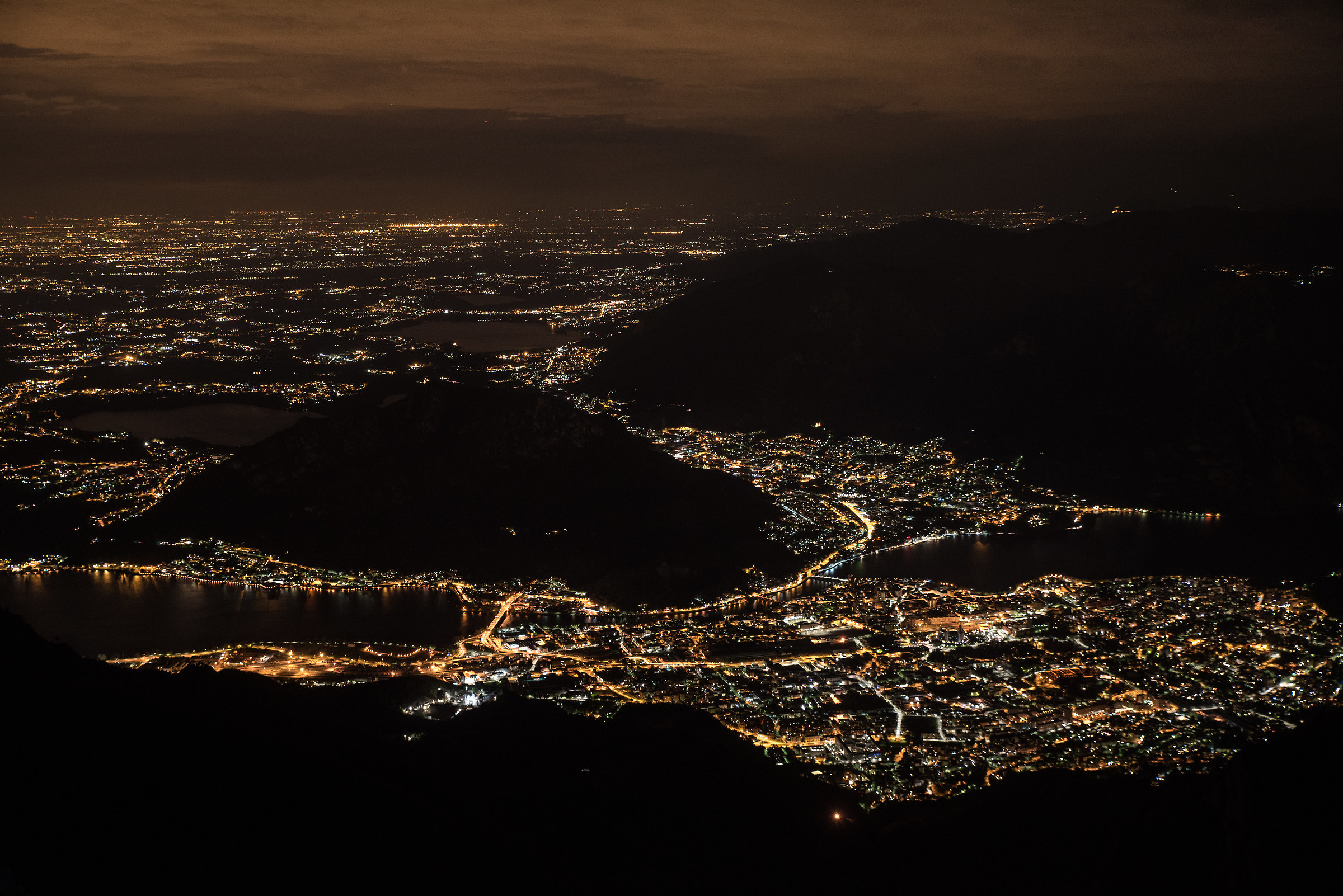 Lecco from Mount Resegone