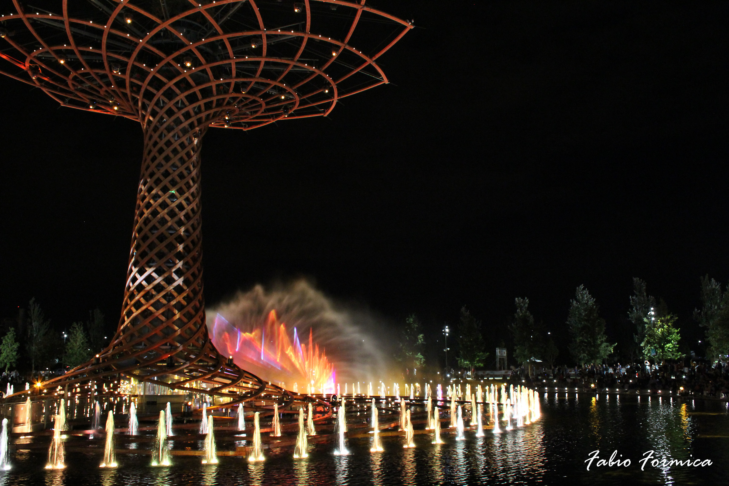 "Albero della Vita 3 di sera " Expo 2015 Milano
