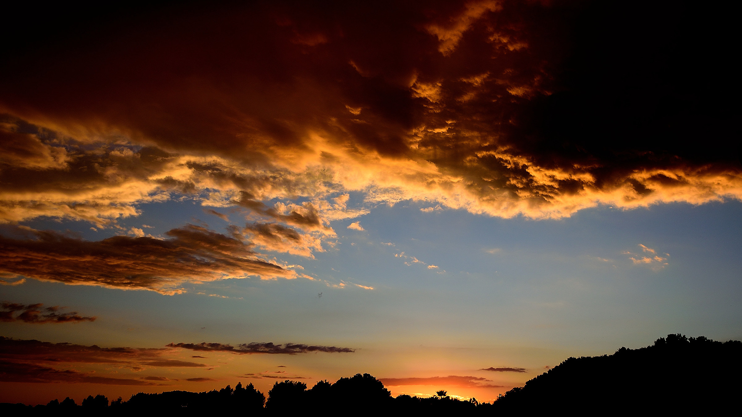 Nubi tempestose a Manziana