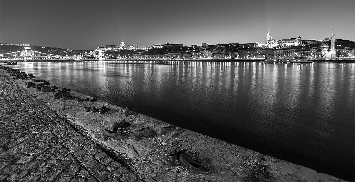 Memorial museum on the bank of the Danube in Budapest