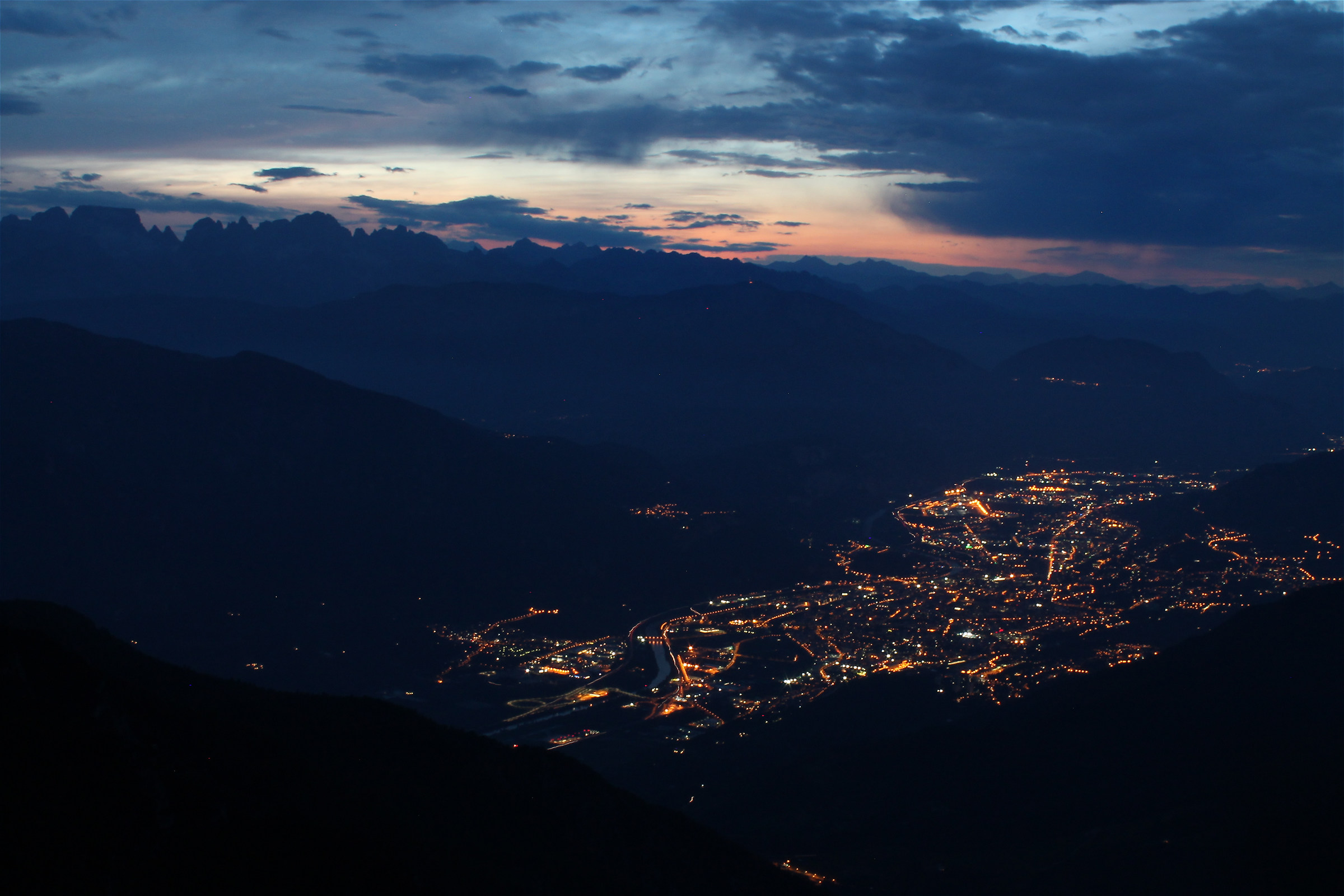 Trento dall'alto