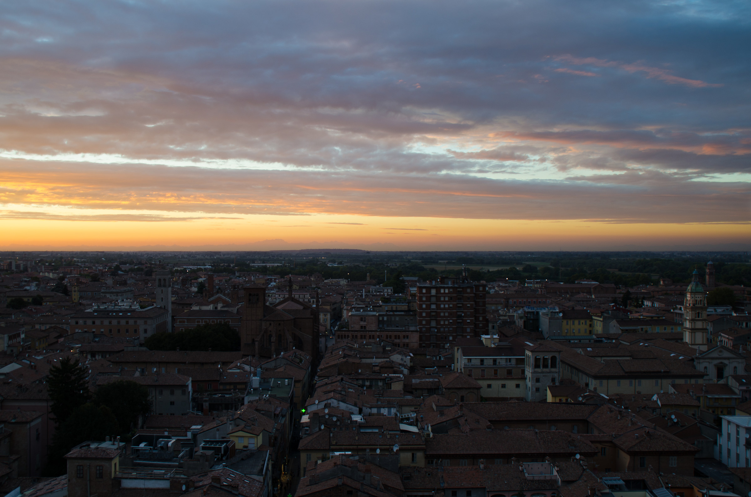 Sunset on Piacenza
