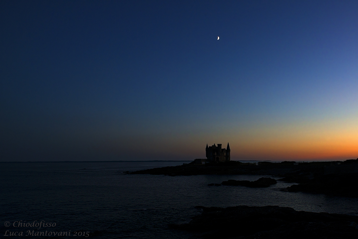 Chateau Turpault dopo il calar del sole