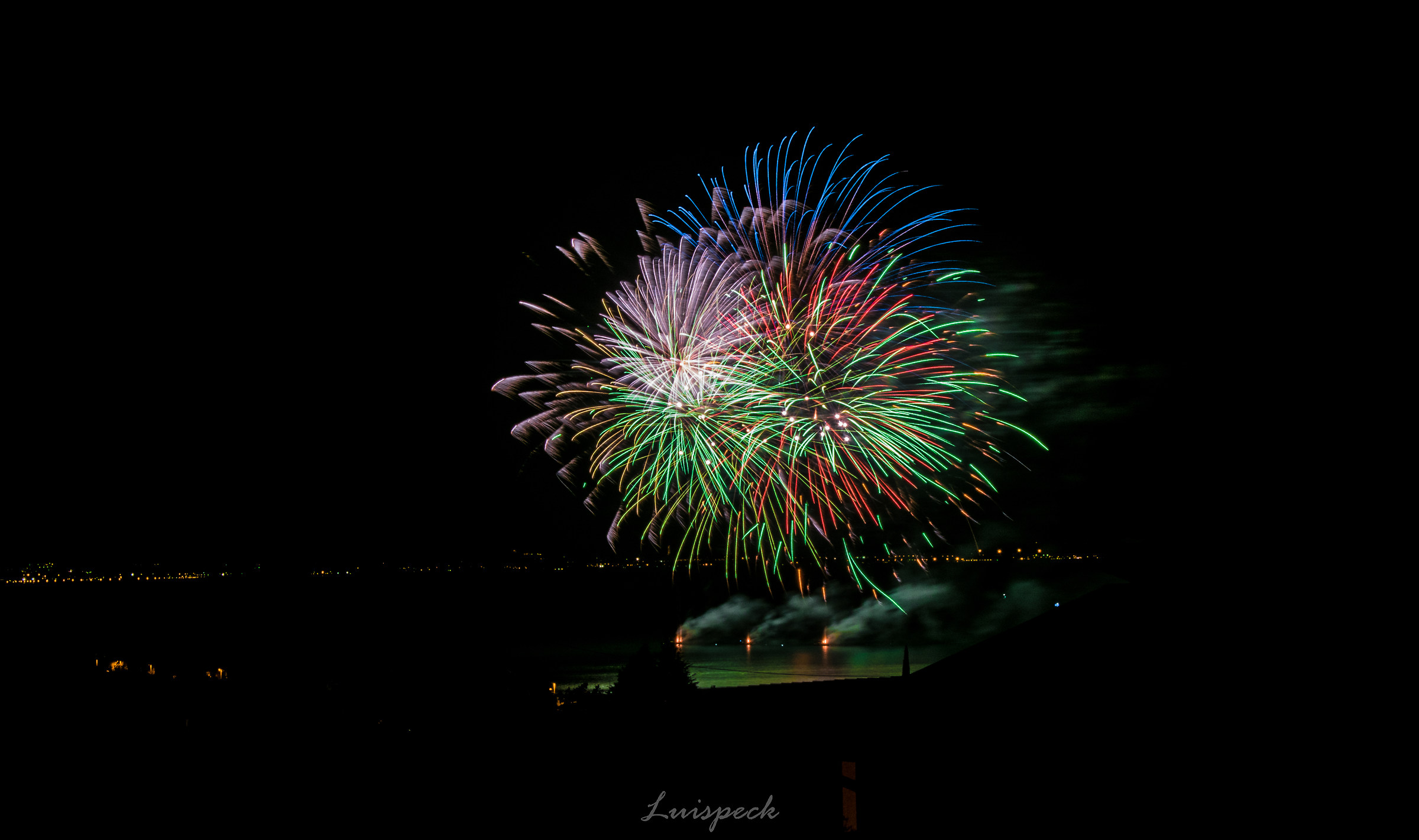 Fireworks on Lake Garda