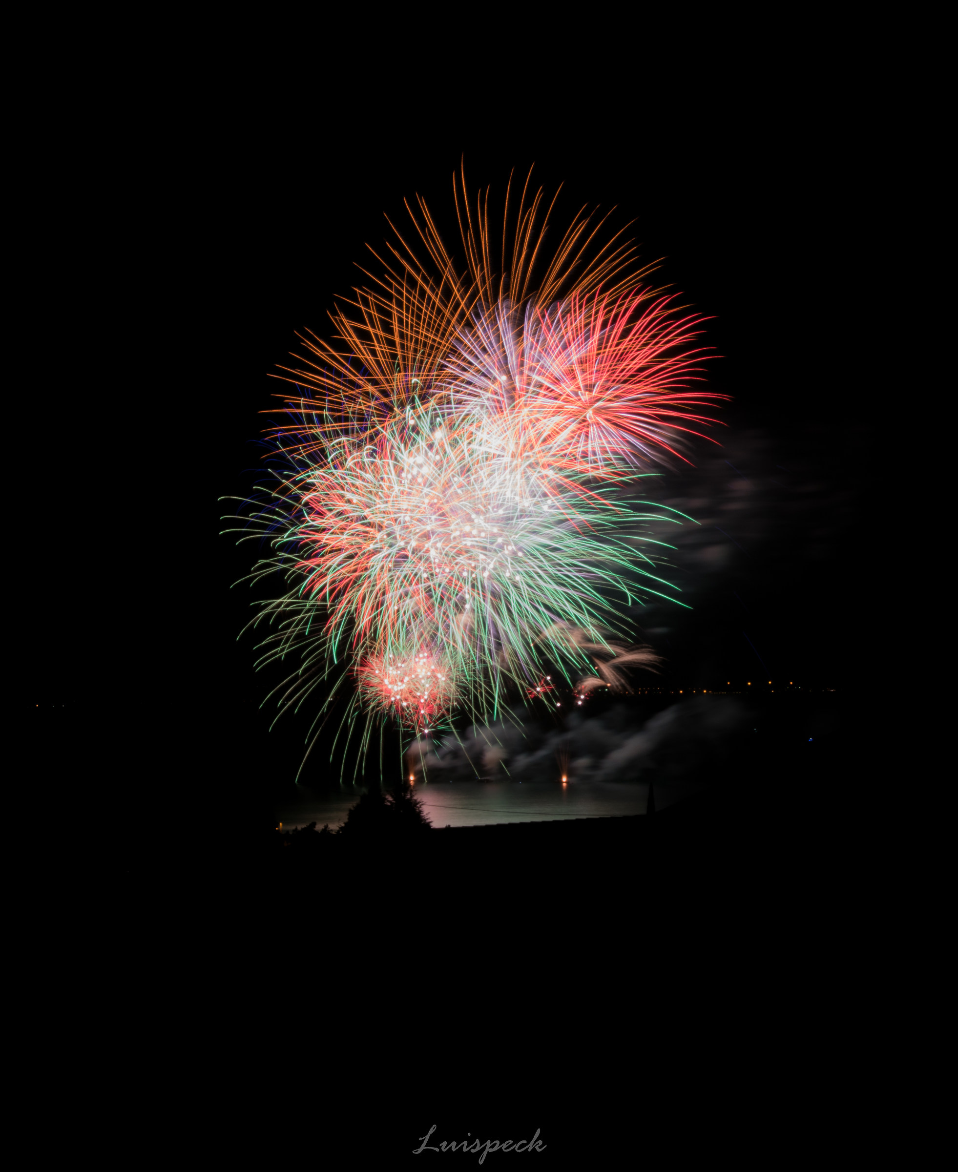 Fireworks on Lake Garda