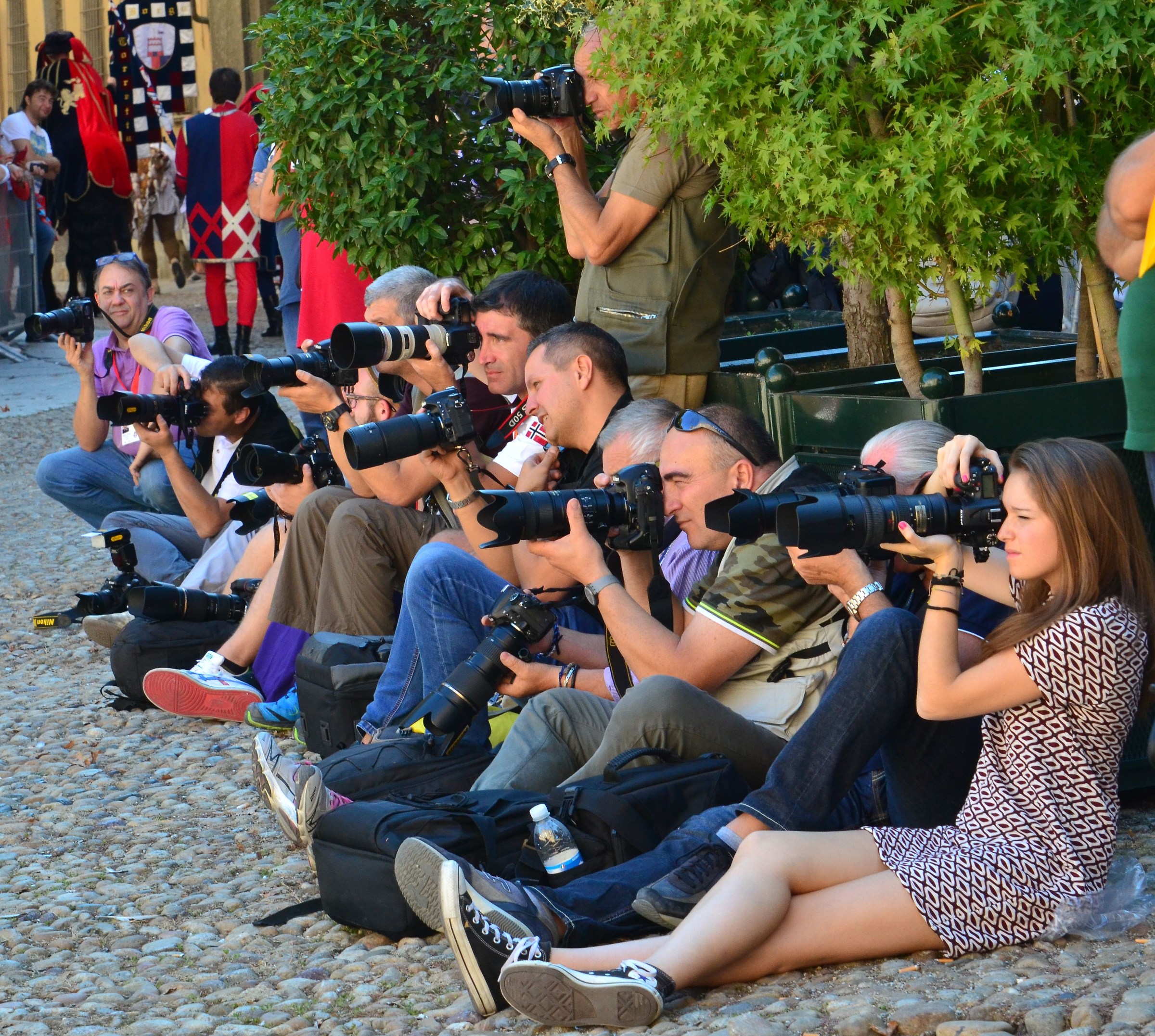 Fotografi alla sfilata del Palio di Asti 2015
