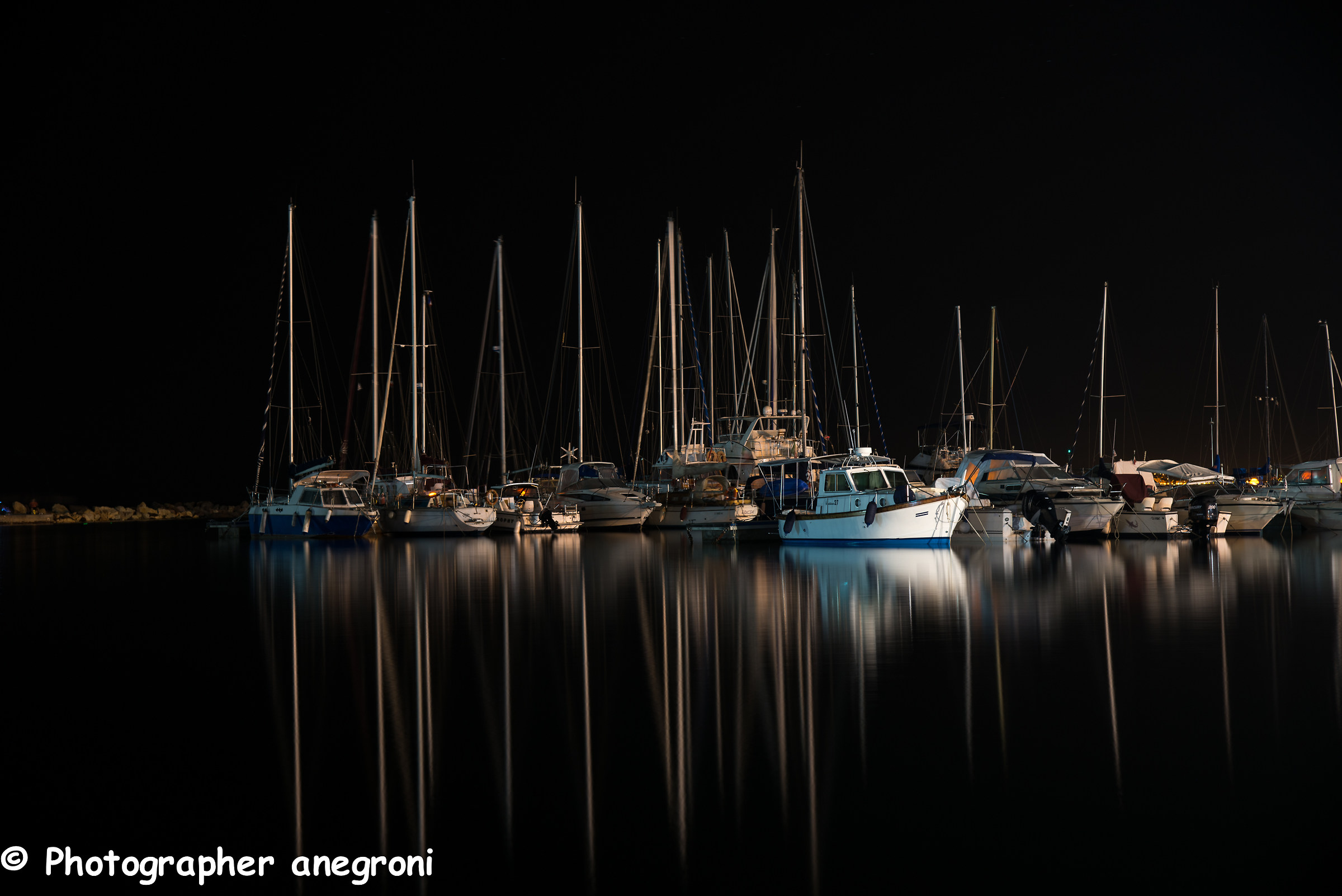 Port of Calasetta in the evening