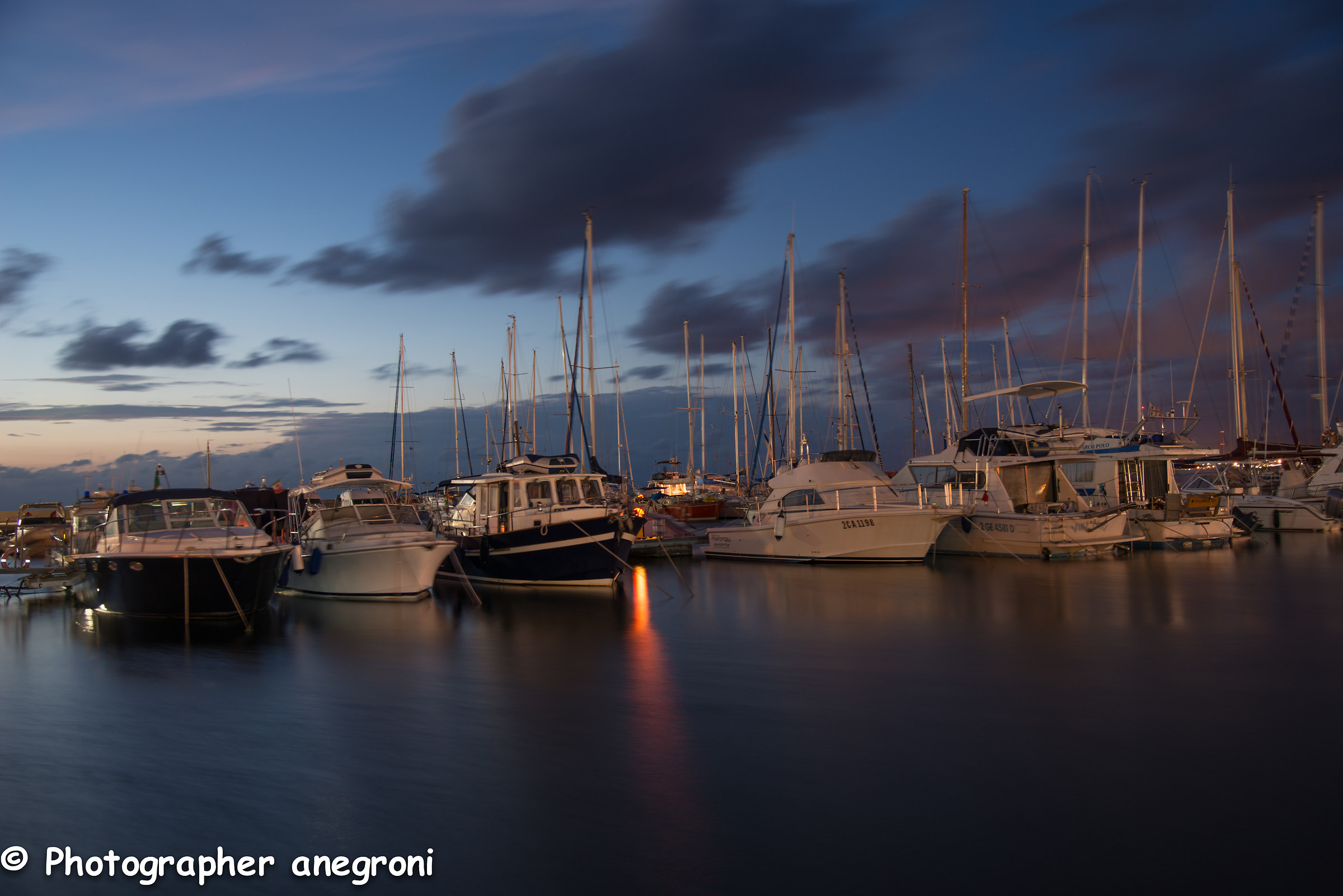 Port of Calasetta dusk