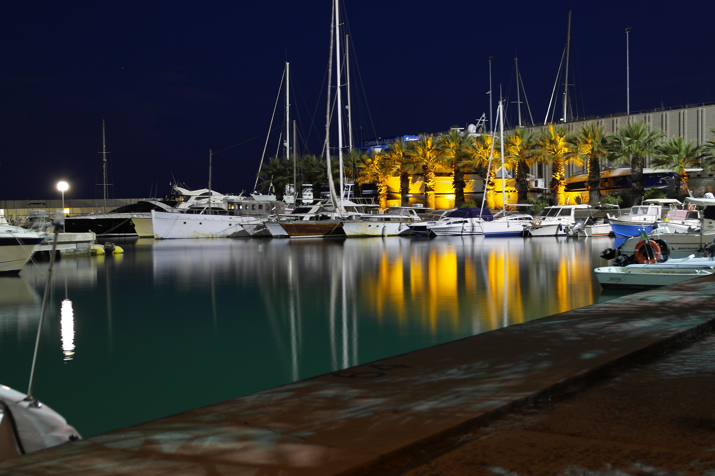 Reflections at the marina