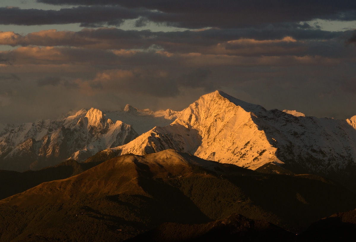 First snow on Legnone
