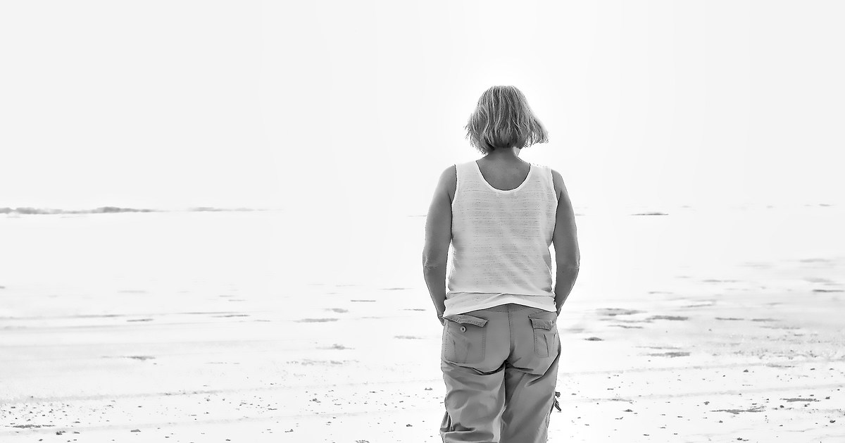 Pensieri sulla spiaggia bianca