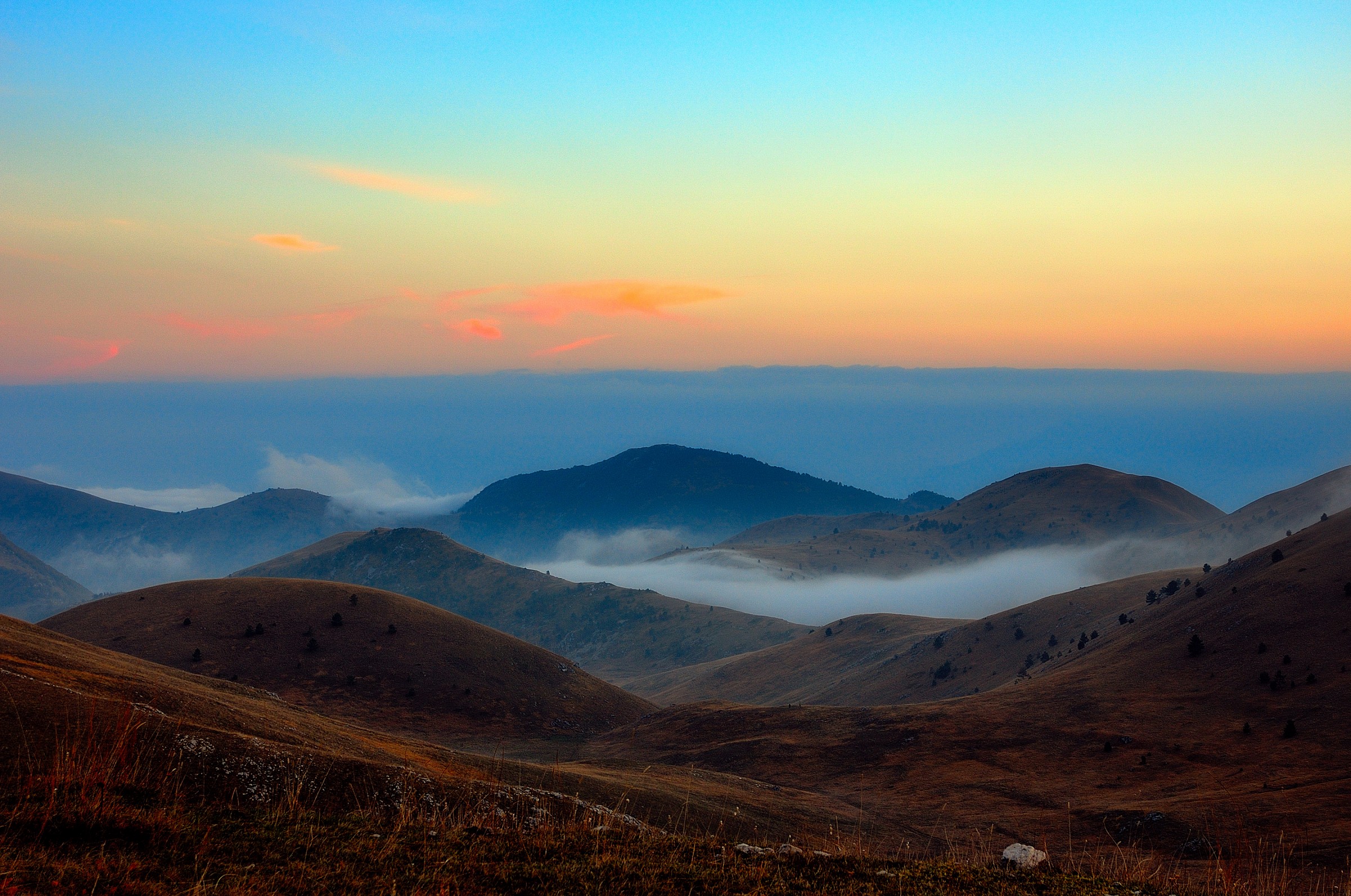 nebbia...salendo verso campo imperatore