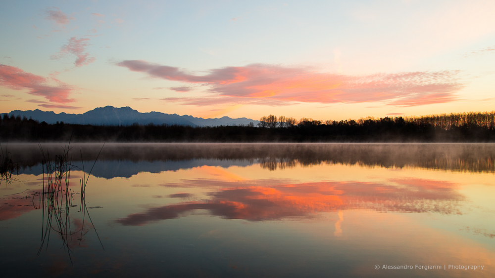 Sunrise on Lake Ragogna 1