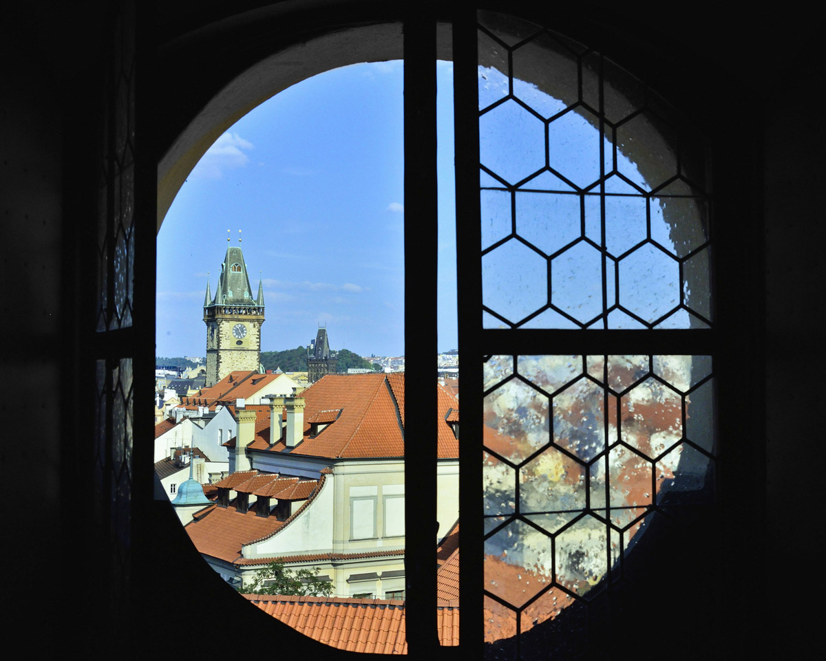 Prague view from the window