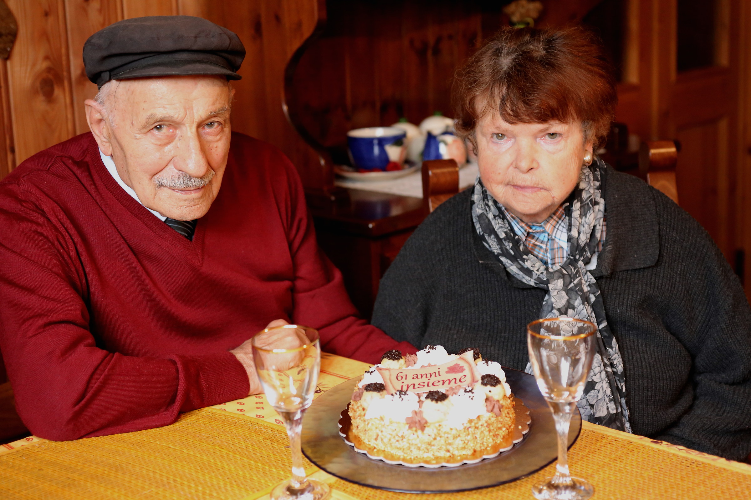 61 anni insieme
