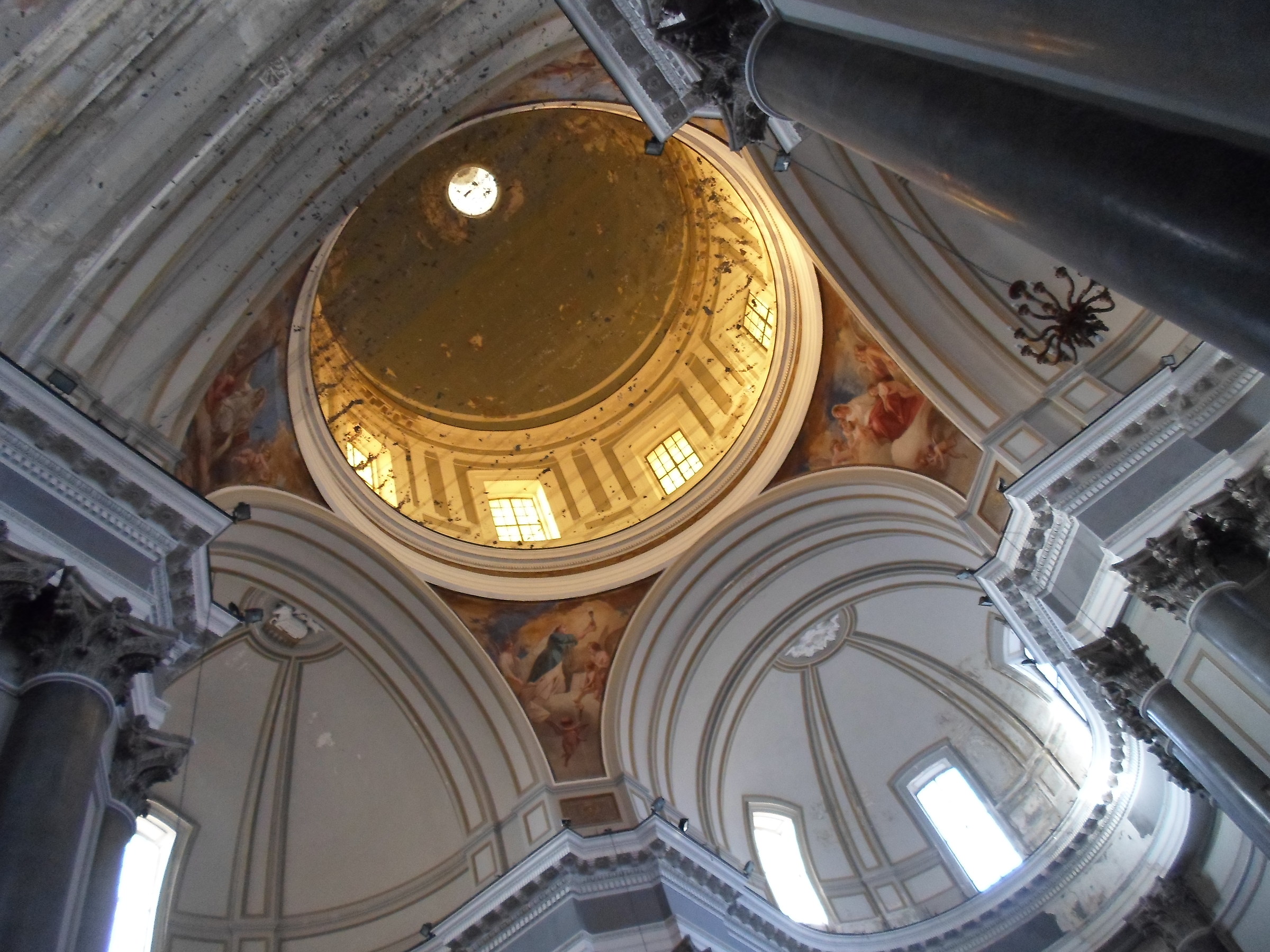 Torre Annunziata - The dome of the Carmine - Interior