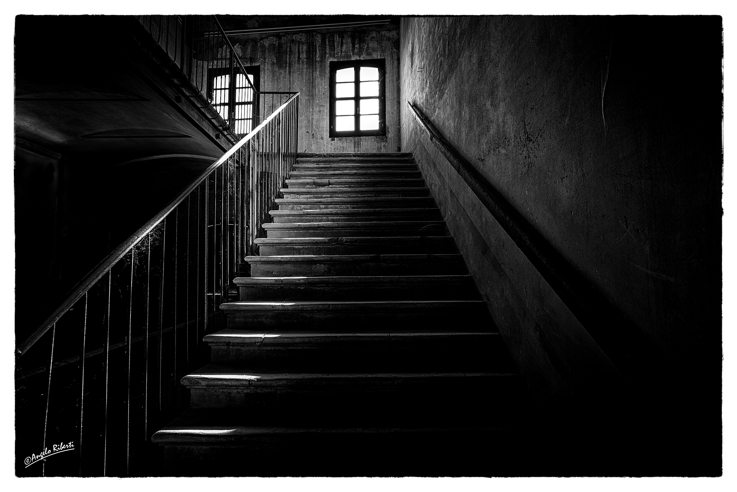 The steps worn by time ...