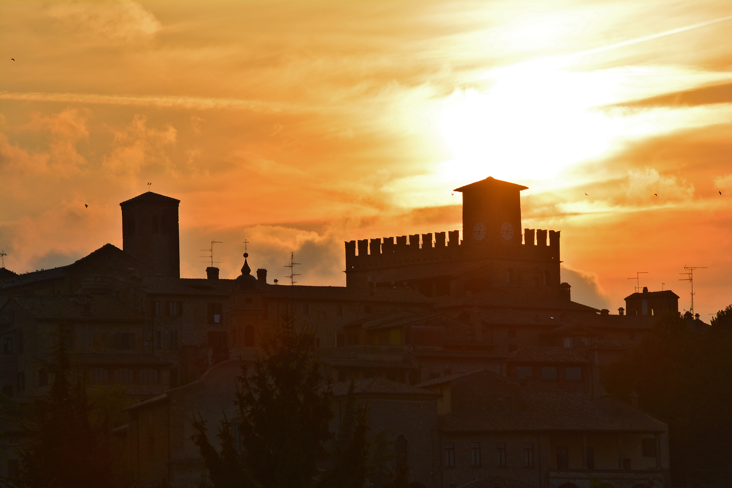 Tramonto a Castell'Arquato