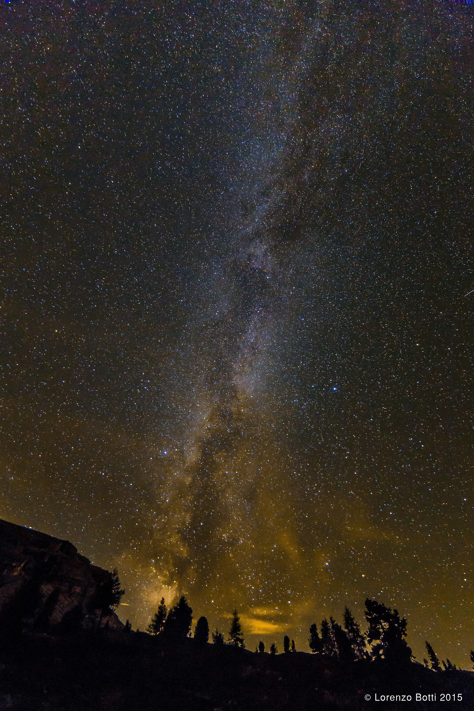 Milky Way from the lake Limedes