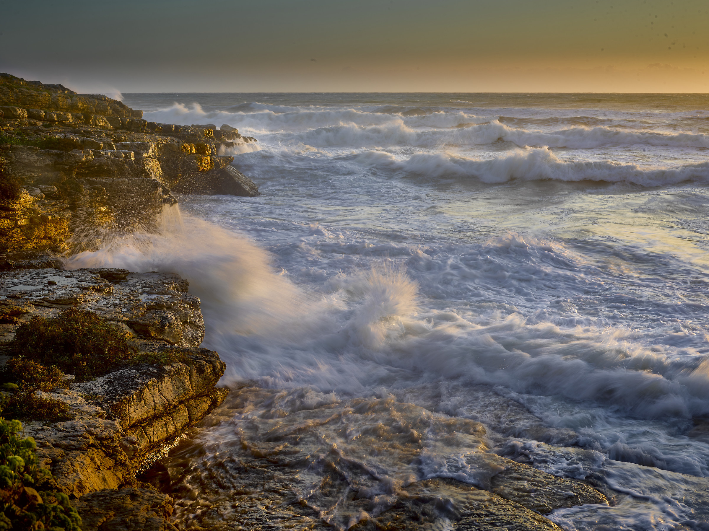 storm at sunset quarry aliga scicli