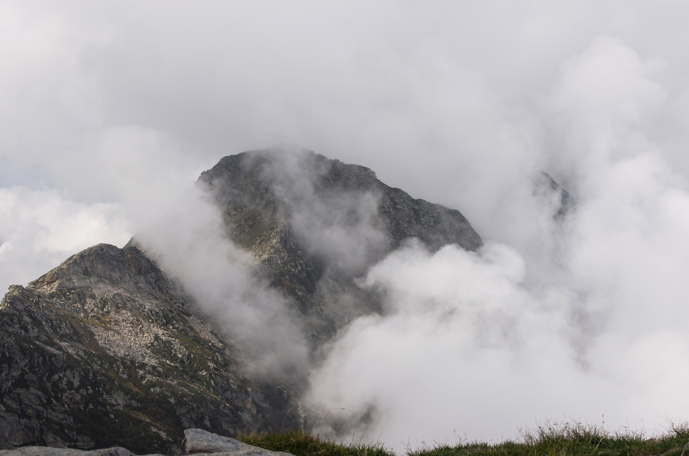 With his head in the clouds ...