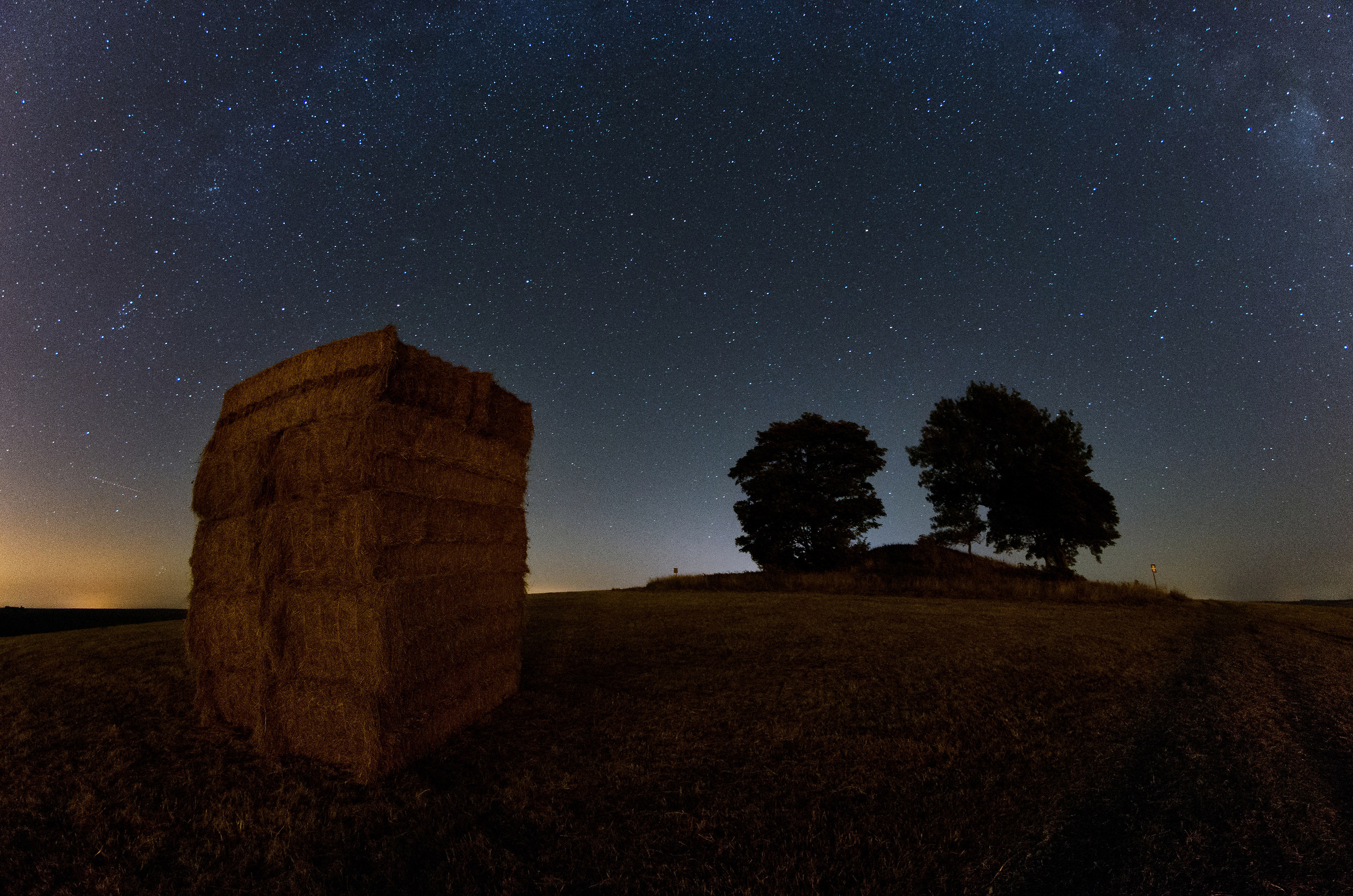 Balle di paglia e la Via Lattea
