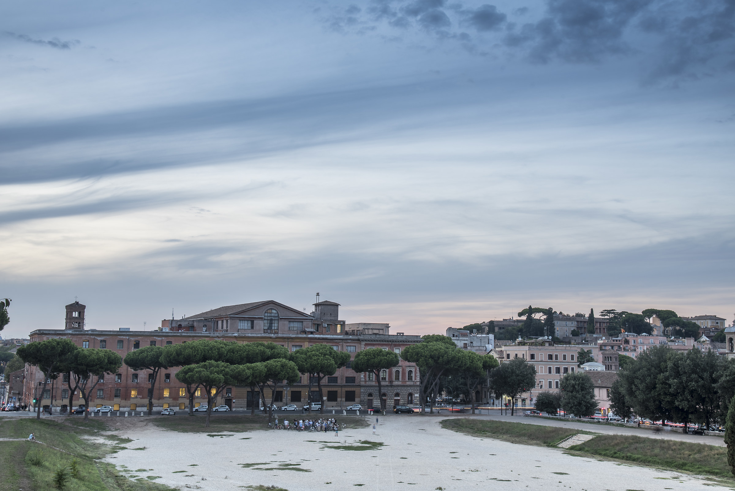 clouds on the Circus Maximus