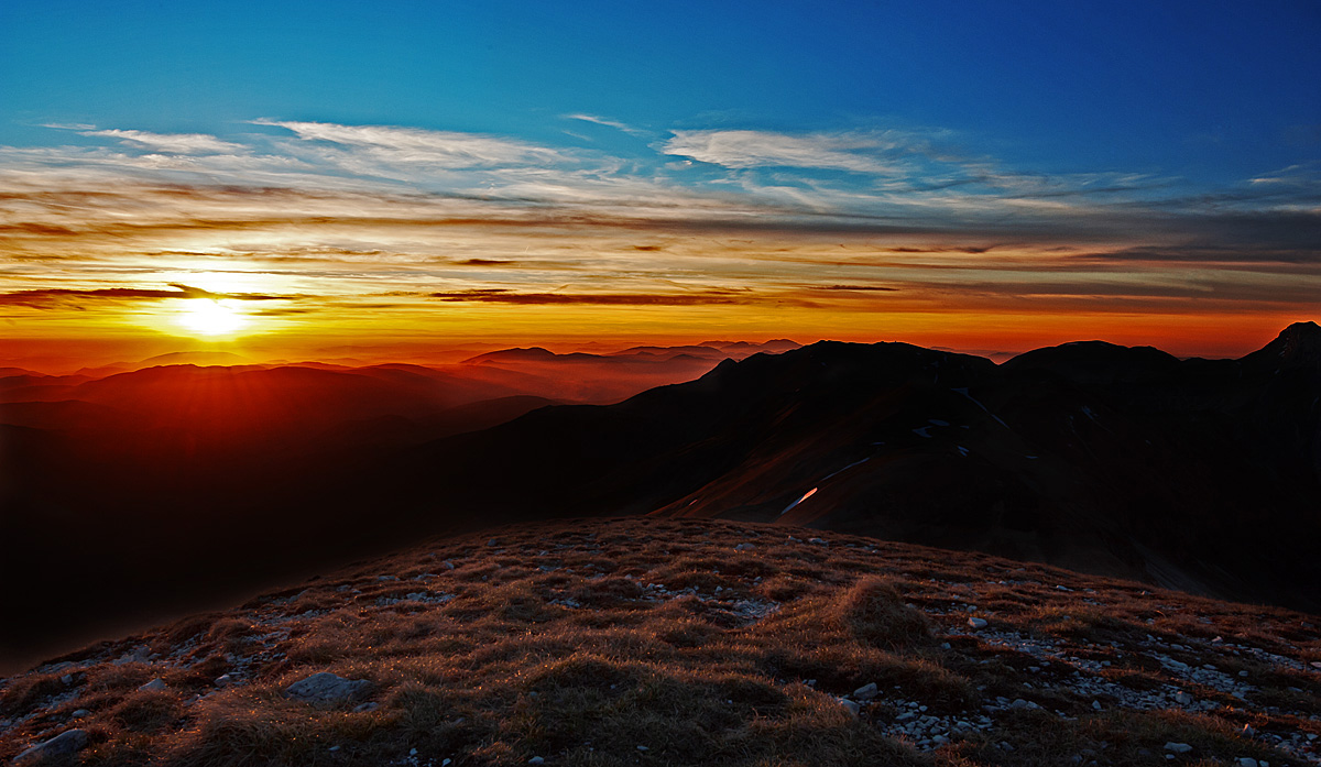 tramonto d'appennino