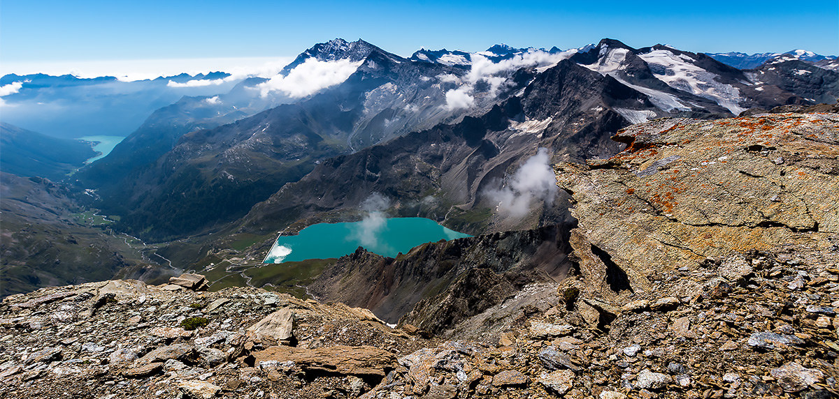 Serrù Lake from Punta Basei