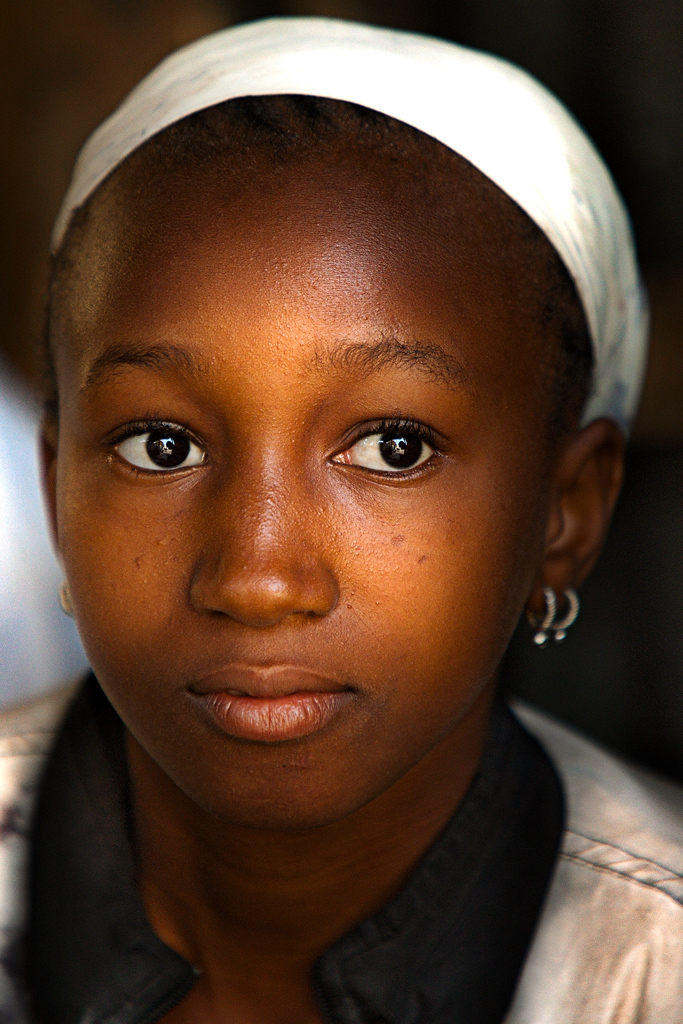 Young student at the local Koranic school