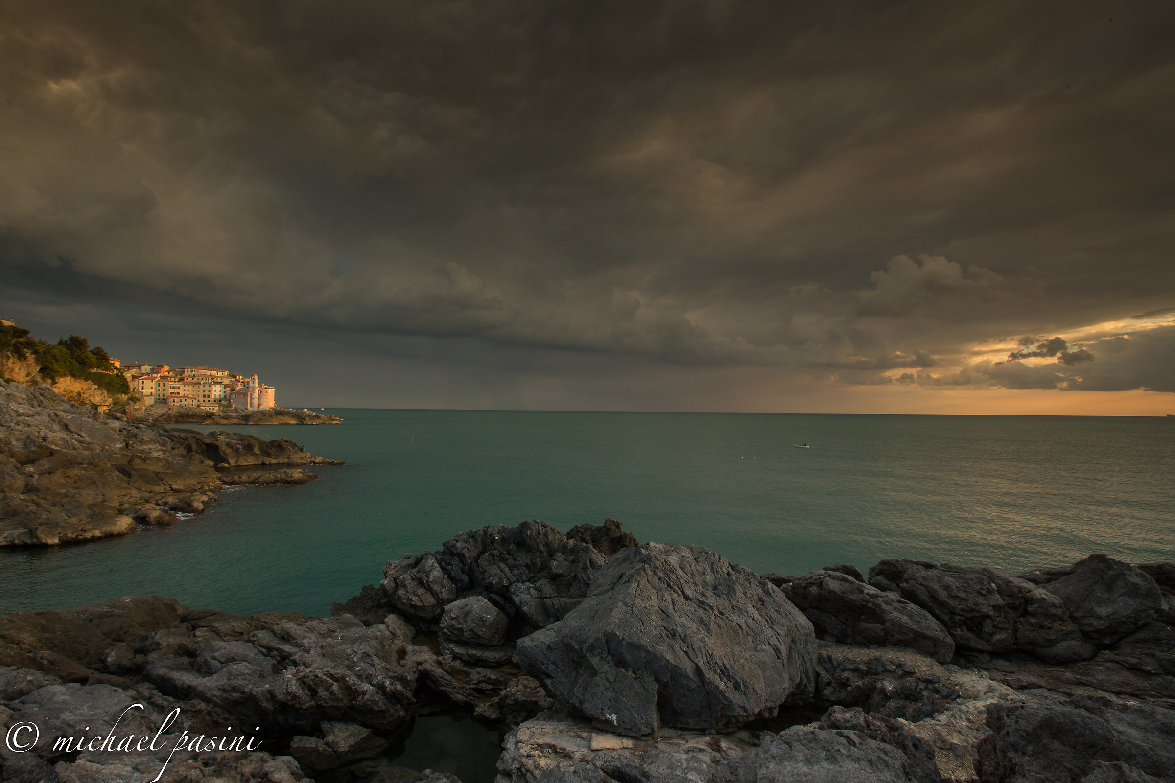 Tellaro at sunset